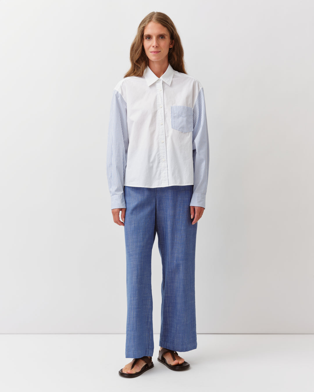 DIEGA CARMELLA chemise blanche courte droite