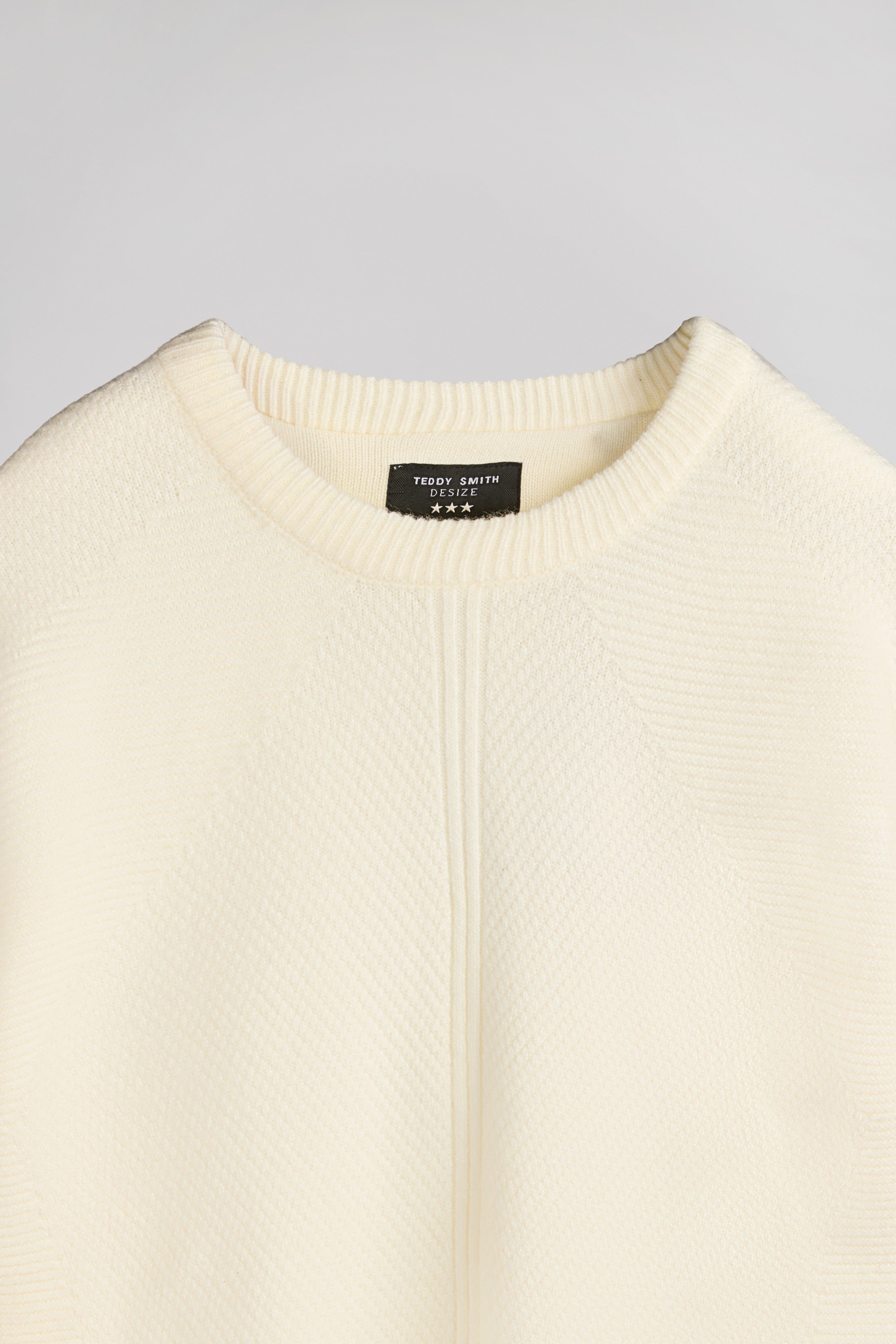 Teddy Smith P-Magnus pull col rond blanc
