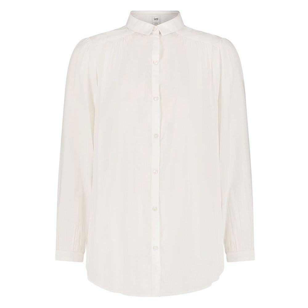 Lee Shirred Blouse chemise femme blanc éclatant XL coupe fluide