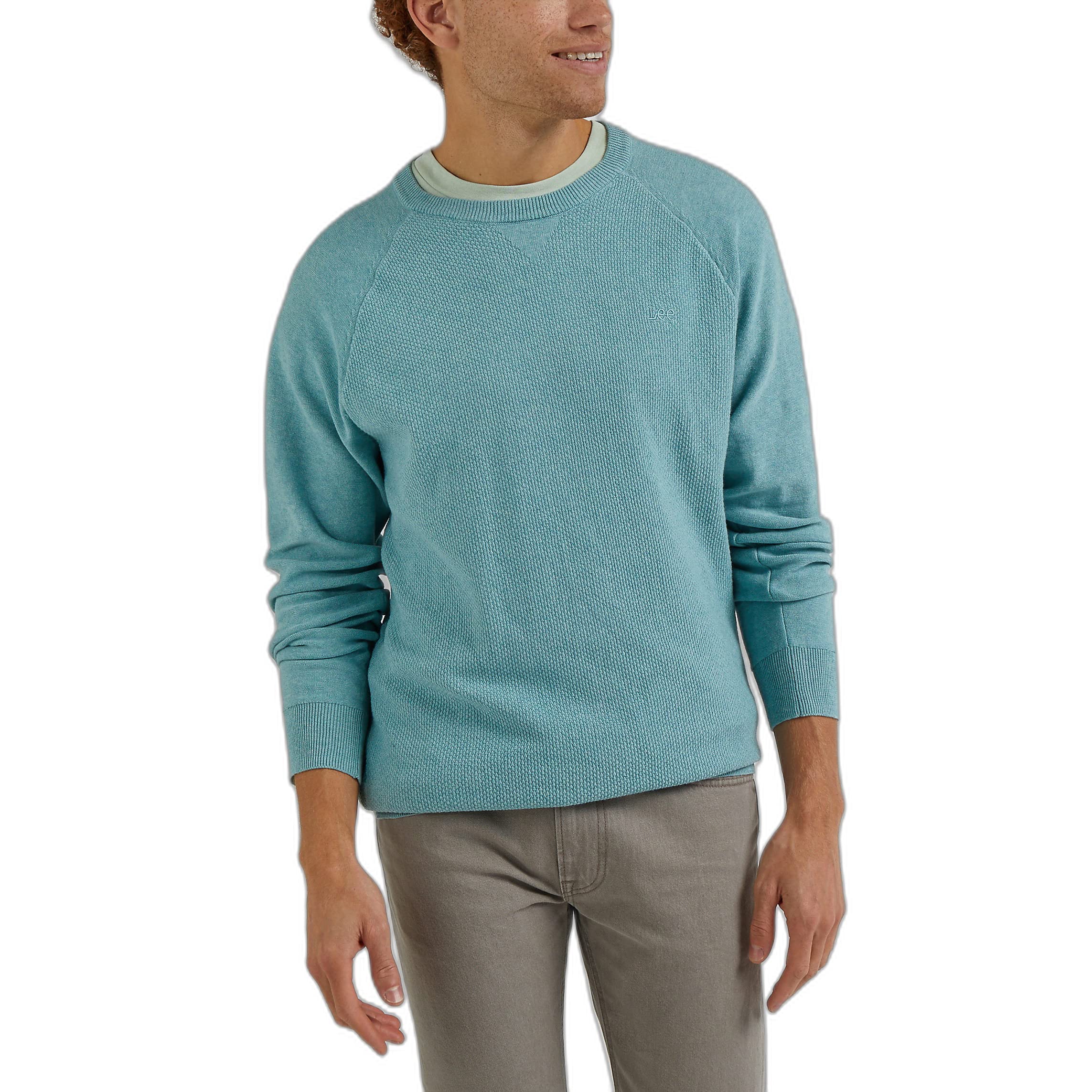 Lee Raglan Crew pull homme col rond manches raglan