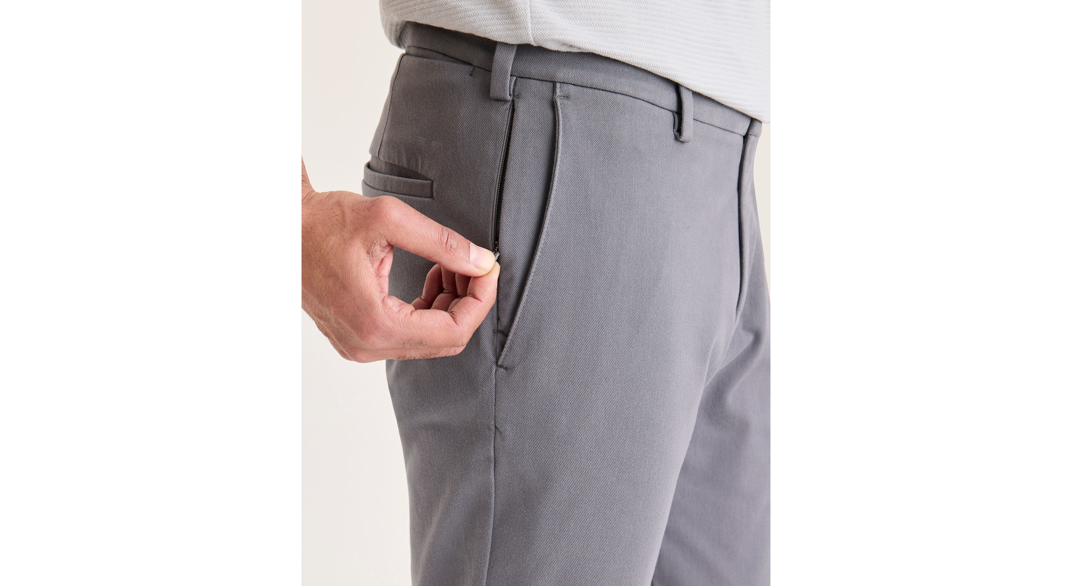 Dockers Go chino skinny homme gris stretch