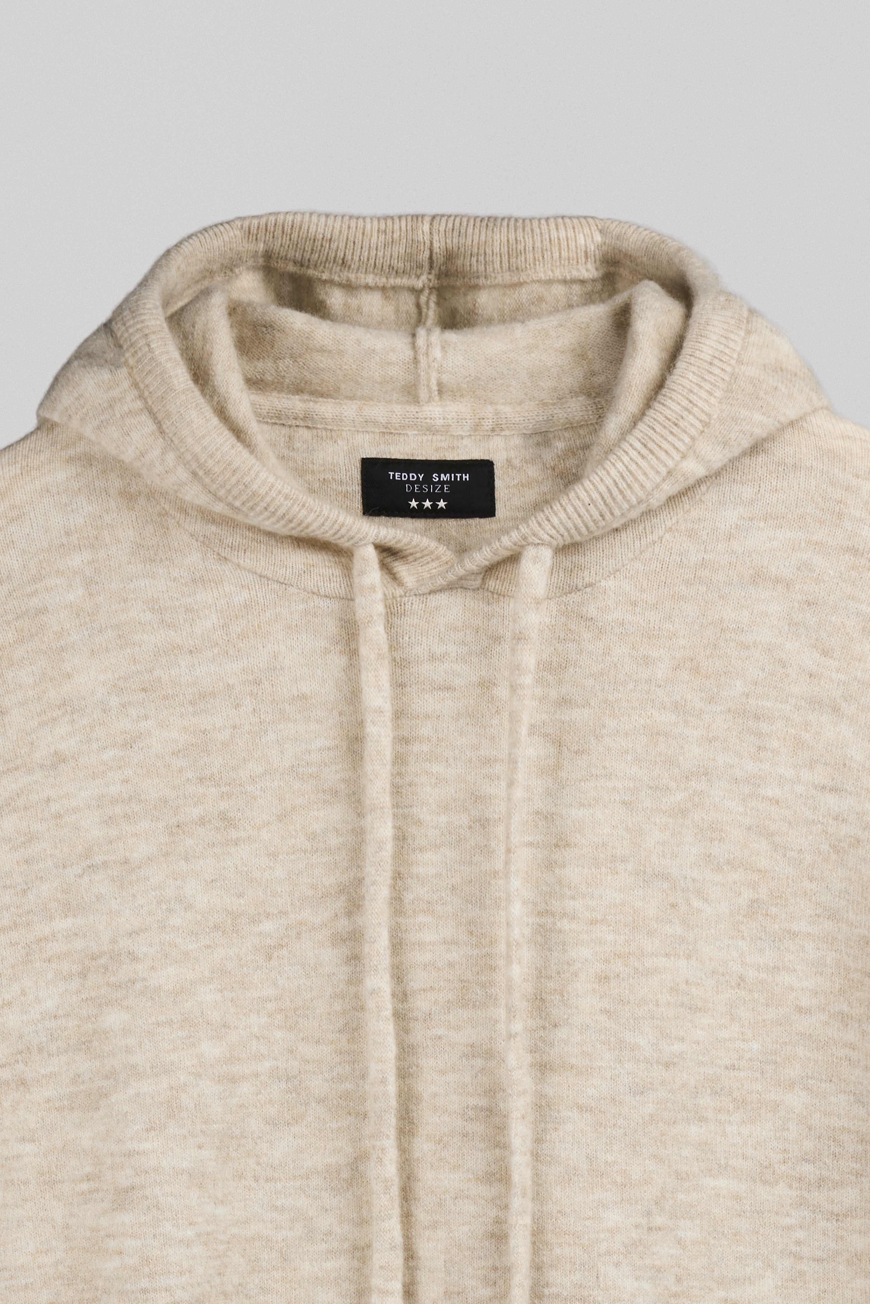 Teddy Smith P-Carson pull capuche beige lin 50% laine