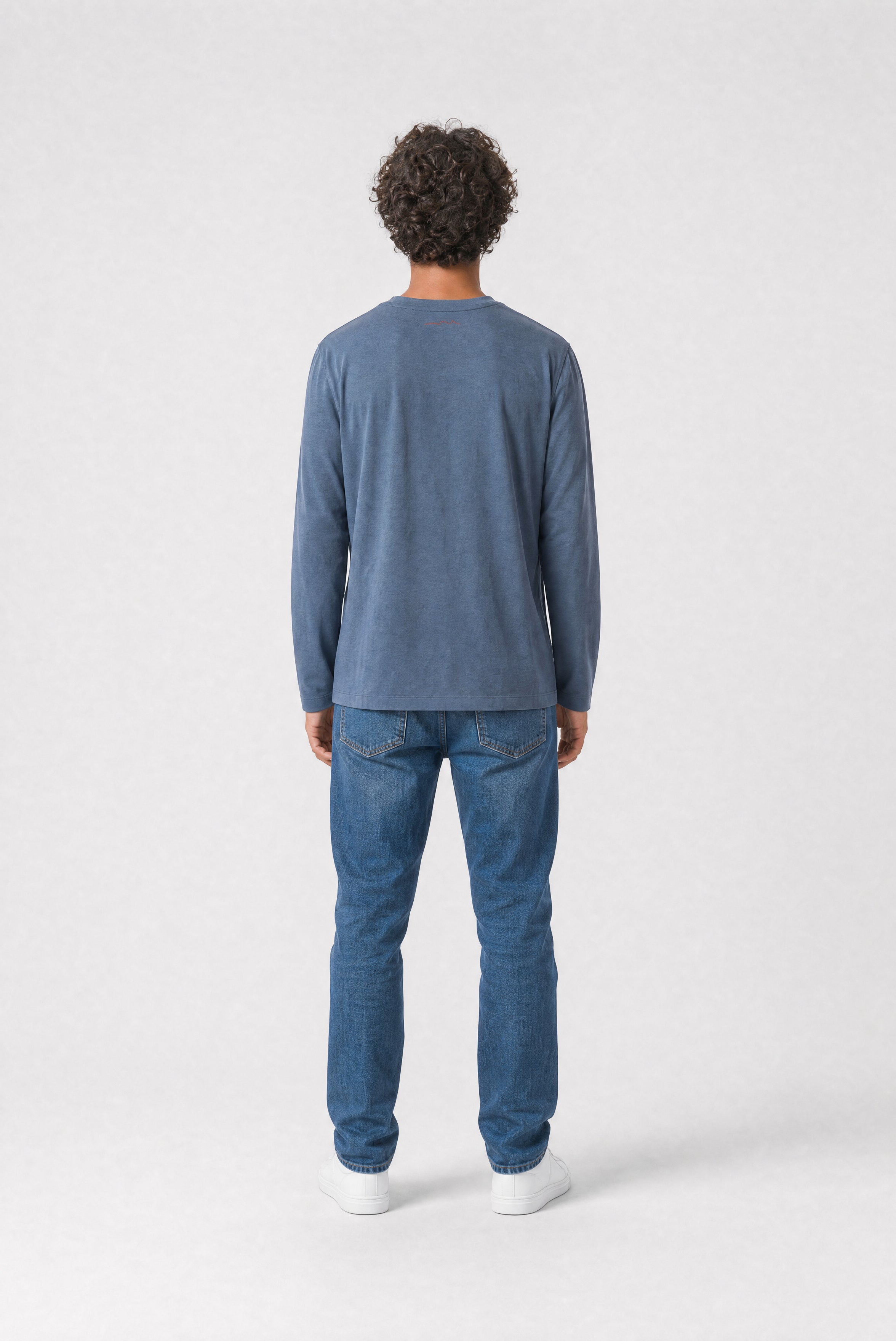 Teddy Smith T-Company ML JR t-shirt garçon gris météore