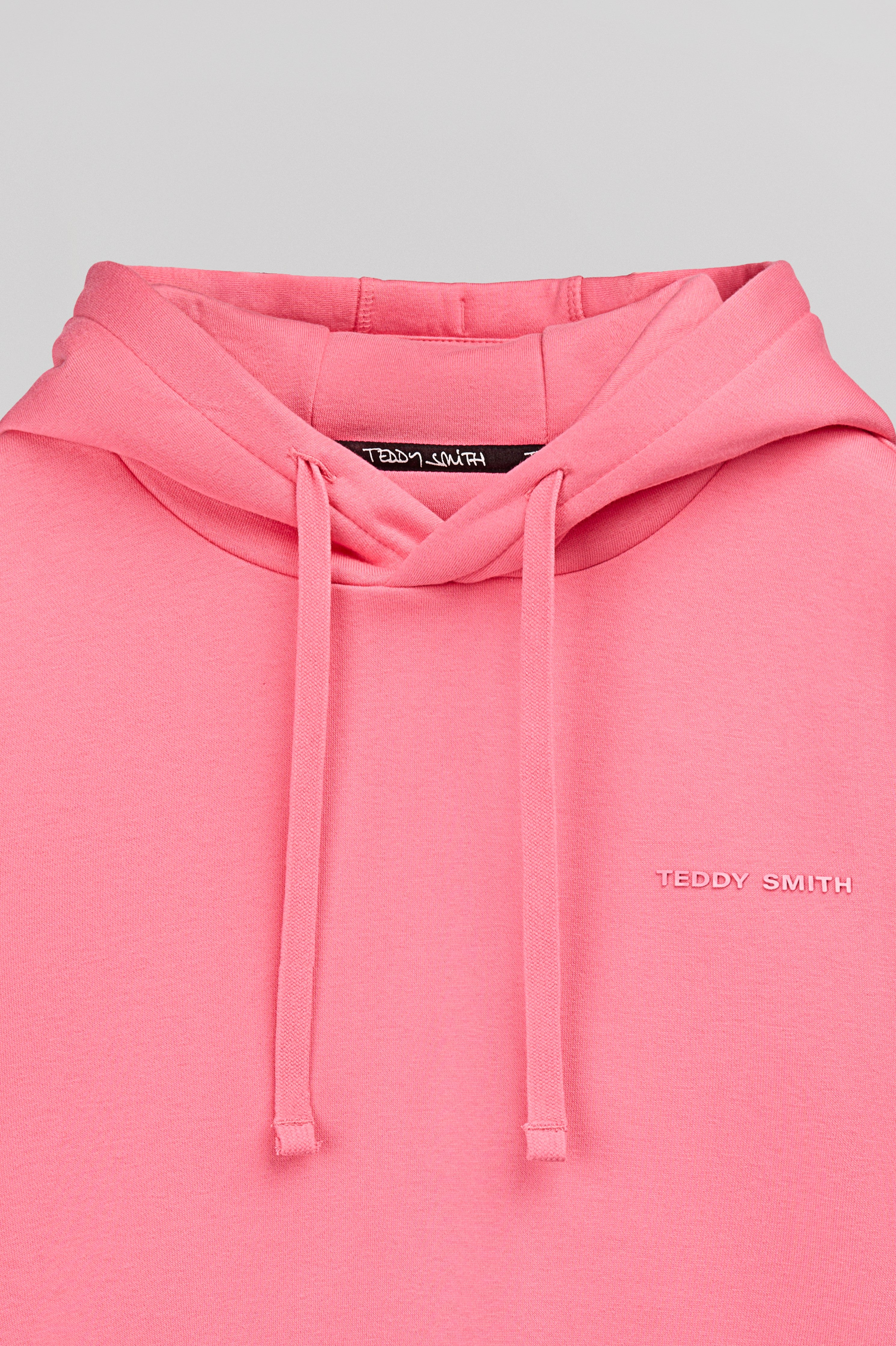 Teddy Smith S-Nark Hoody Rose Vif sweat capuche molleton