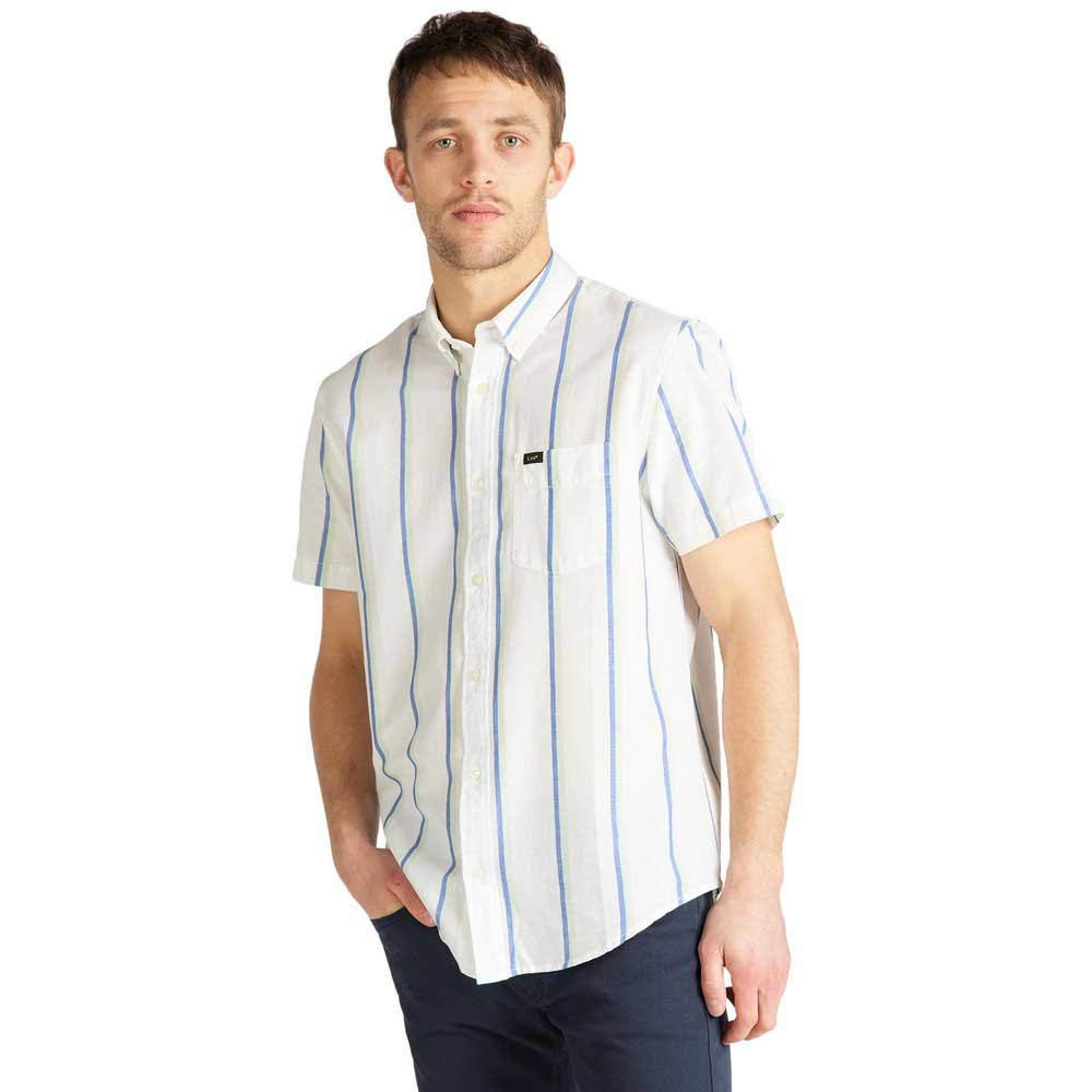 Lee Button Down t-shirt homme Monaco bleu marine