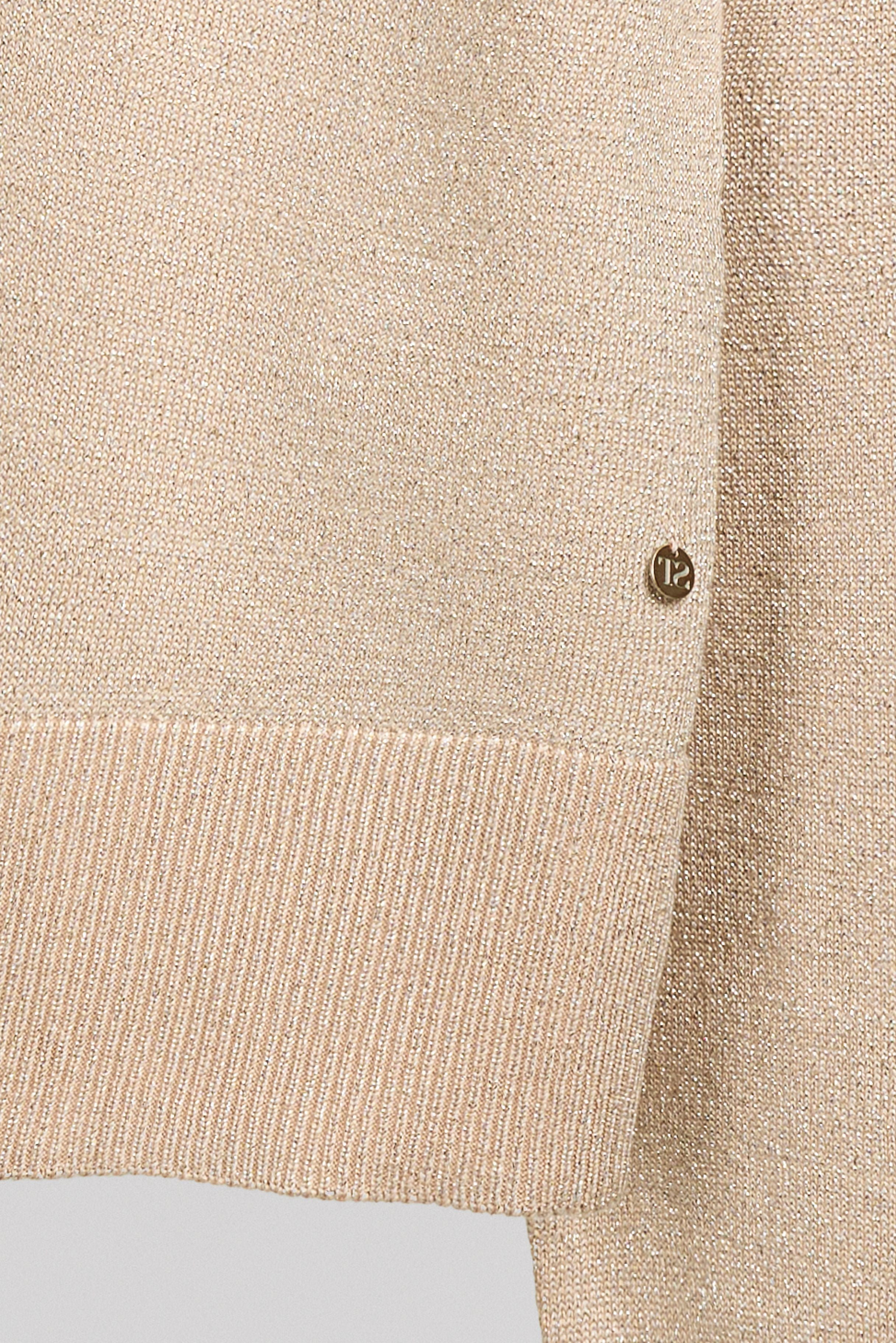 Teddy Smith P-Lizie pull grain de sable col V lurex