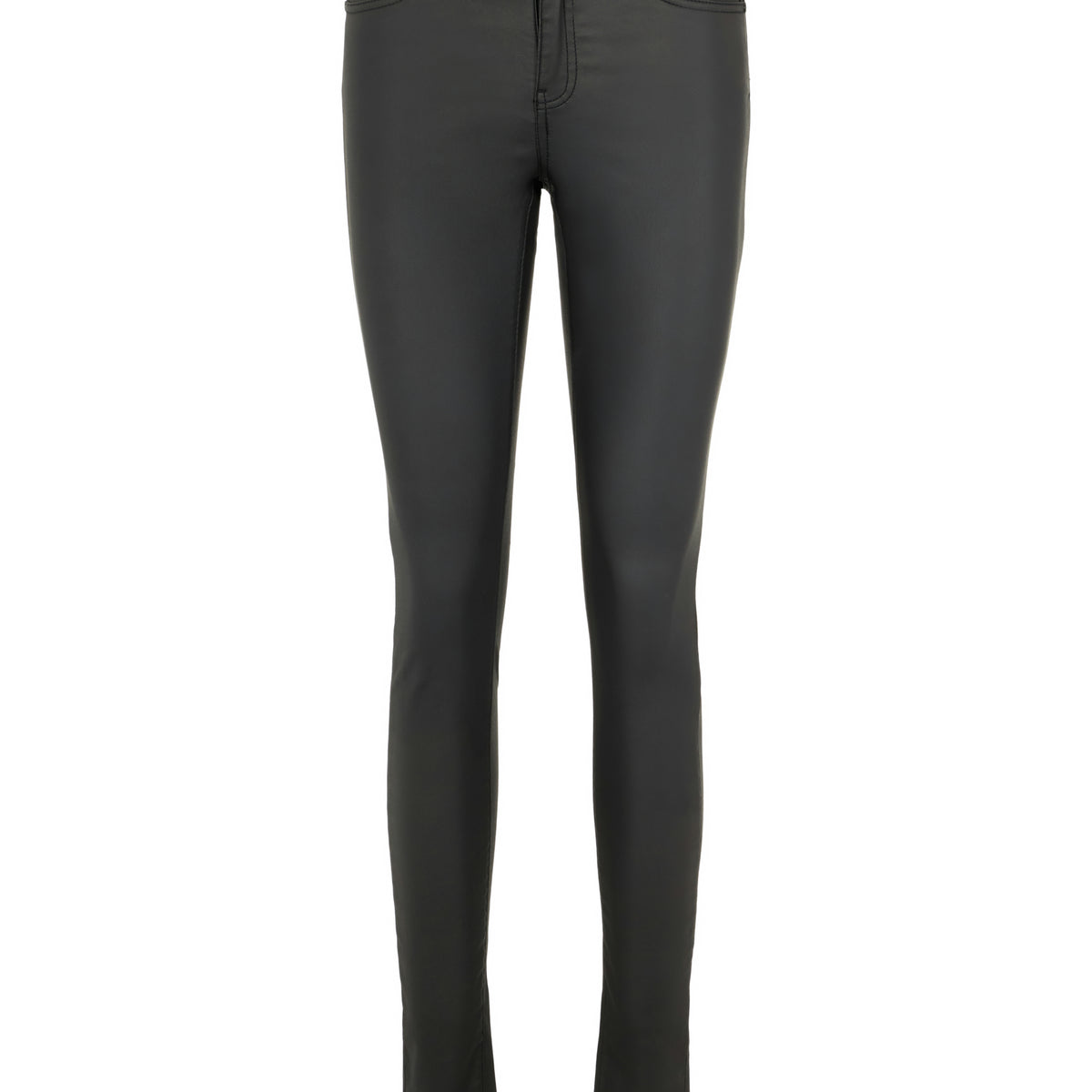 Noisy May Lucy pantalon enduit taille normale stretch poches