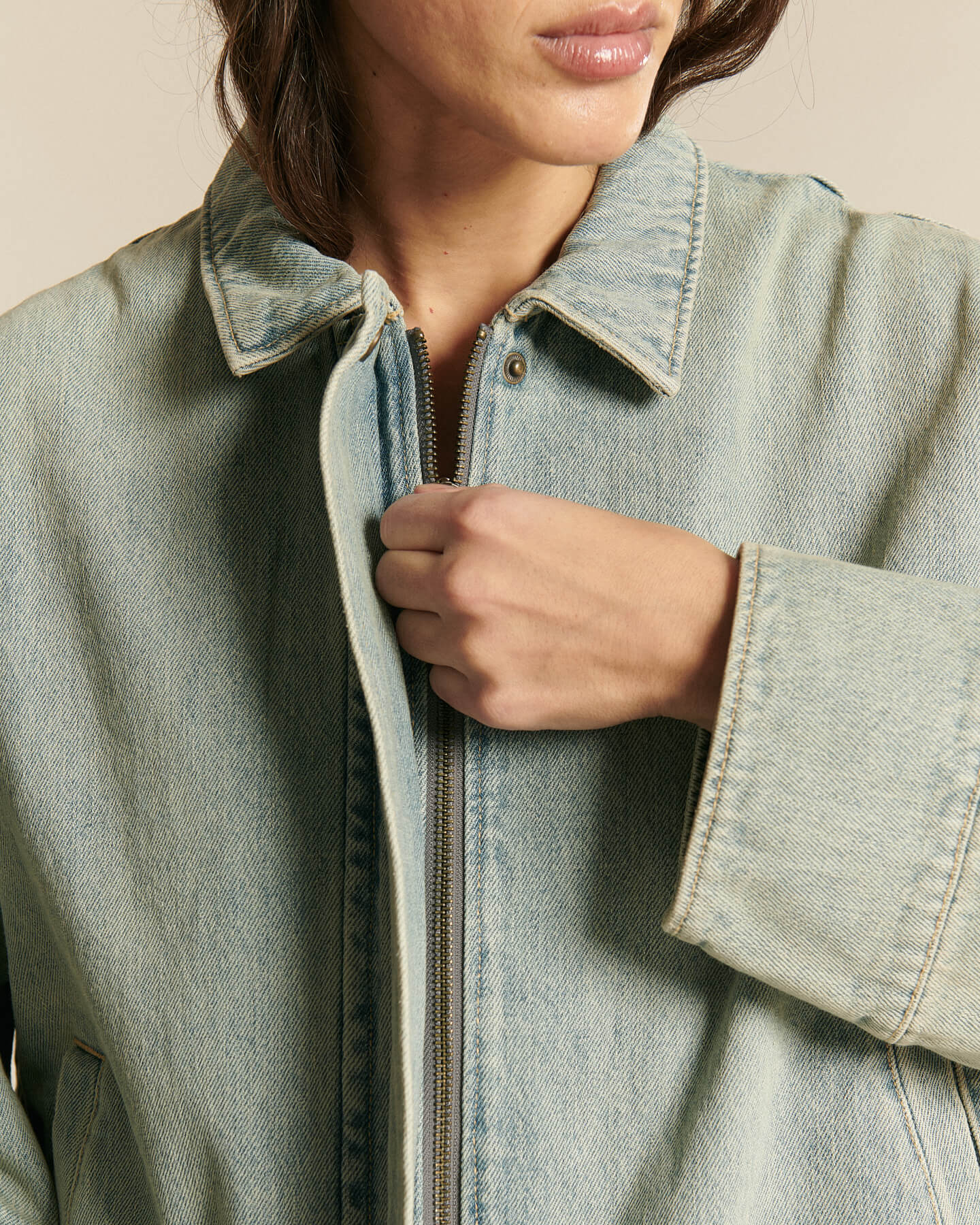 Labdip Baker GB 20 veste jean Dirty Blue droite
