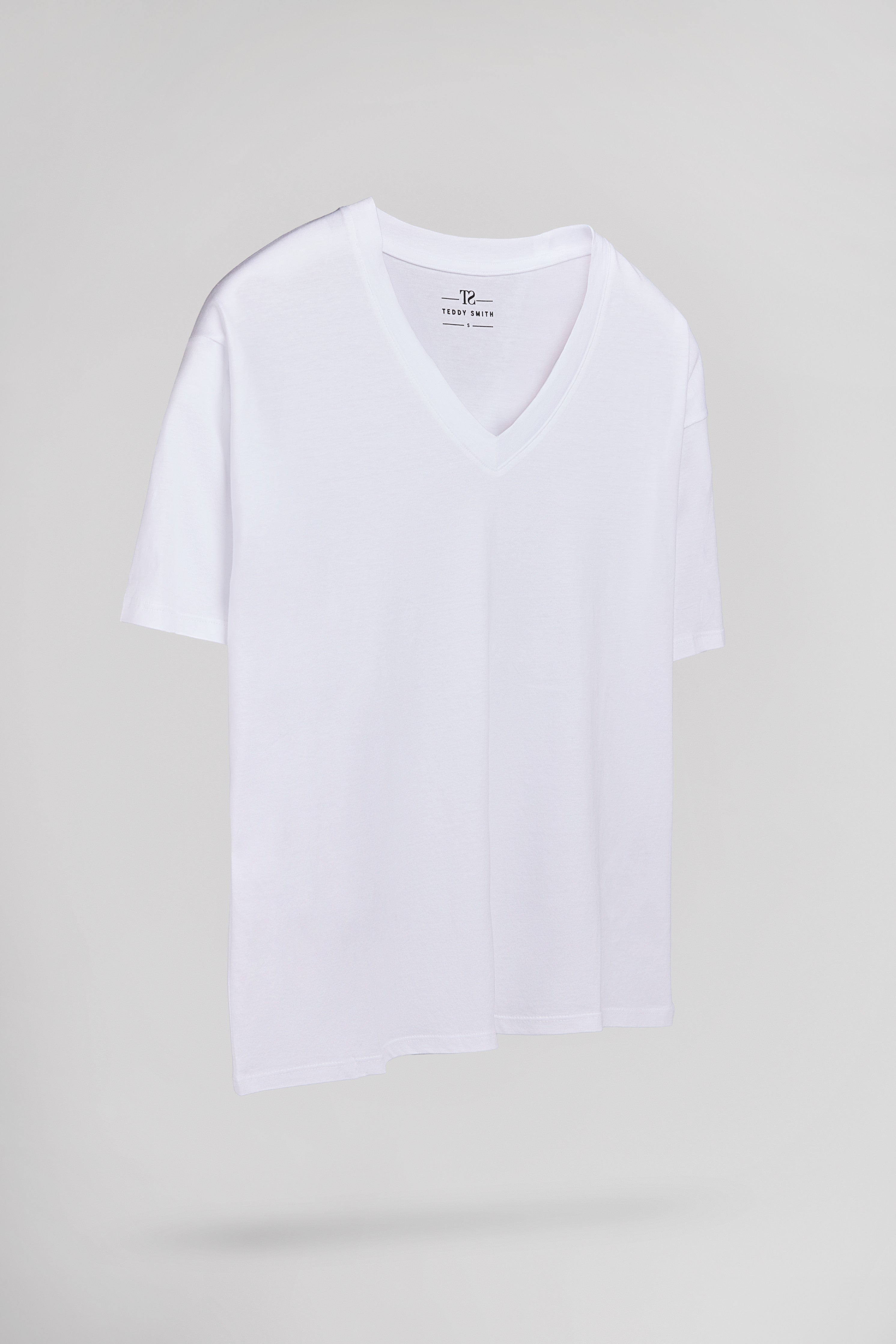 Teddy Smith T-Perle MC t-shirt col V blanc femme