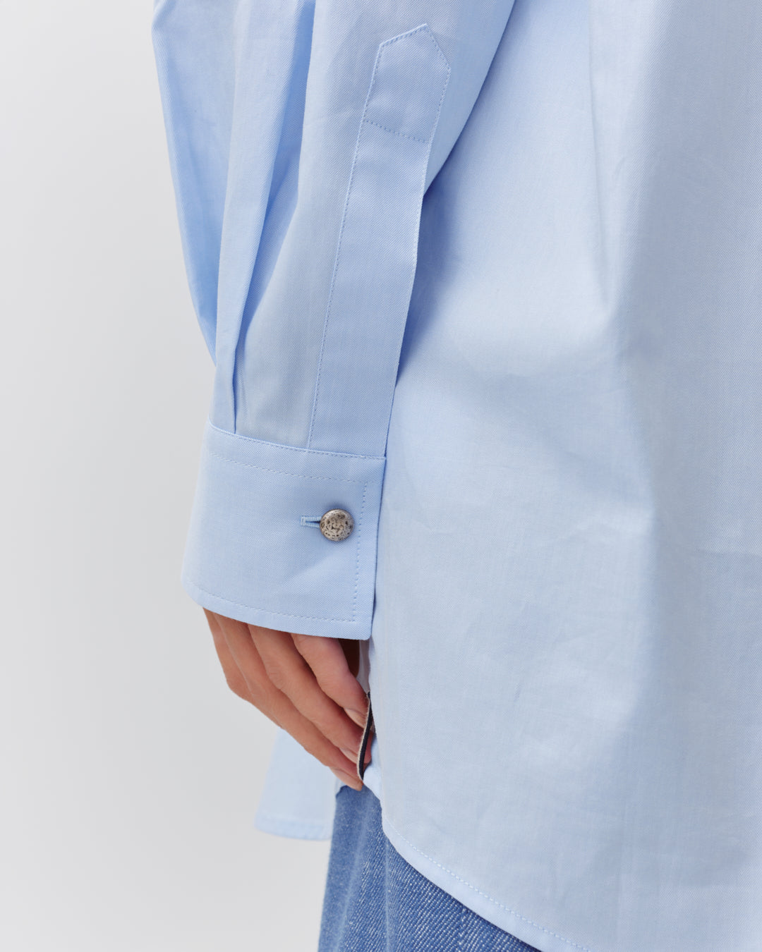 DIEGA CAMELA chemise ciel coupe droite