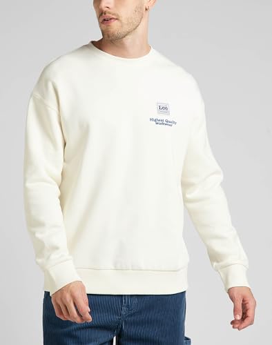 Lee Workwear Crew sweat homme écru L