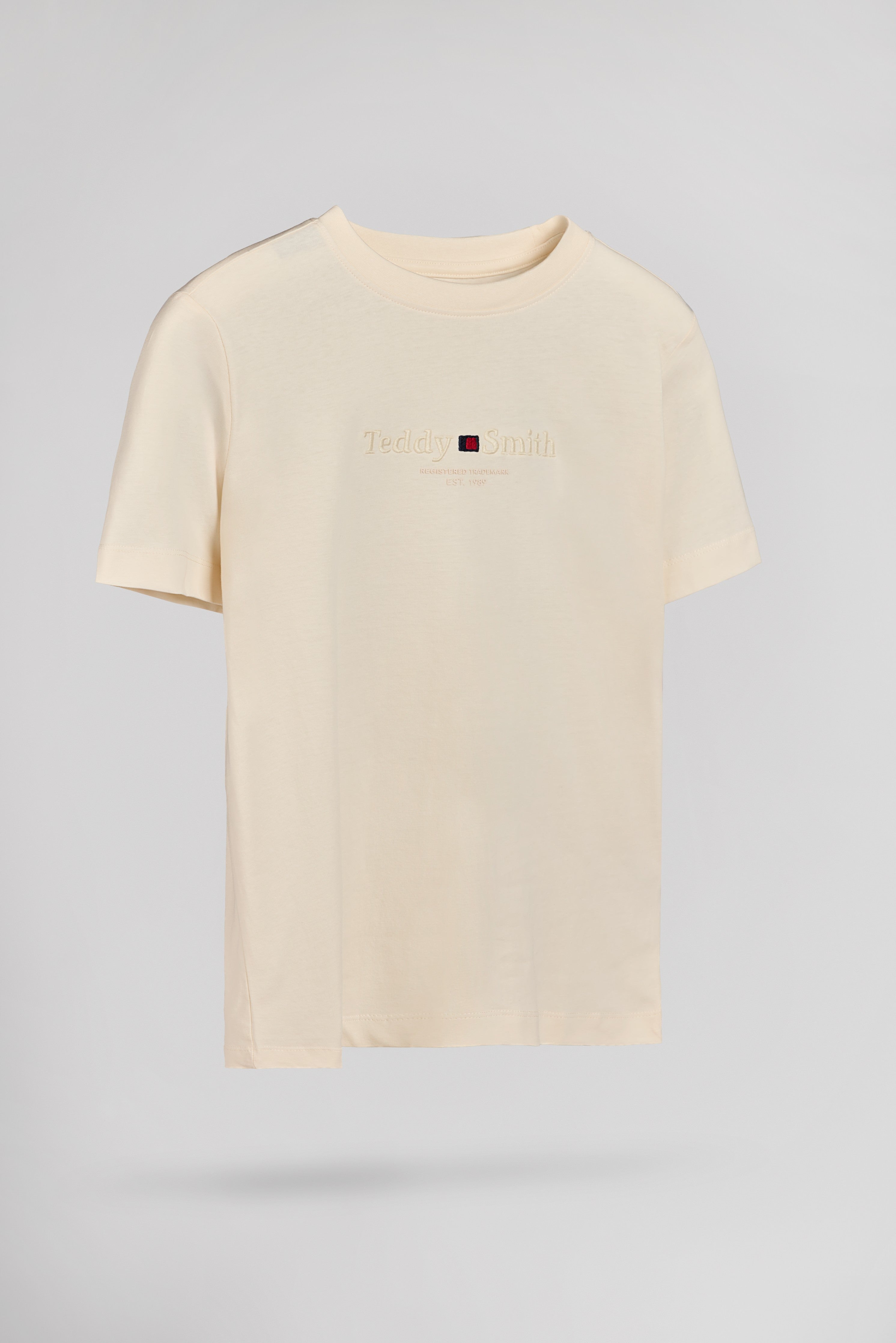 Teddy Smith T-Jim MC JR Naturel t-shirt garçon coton