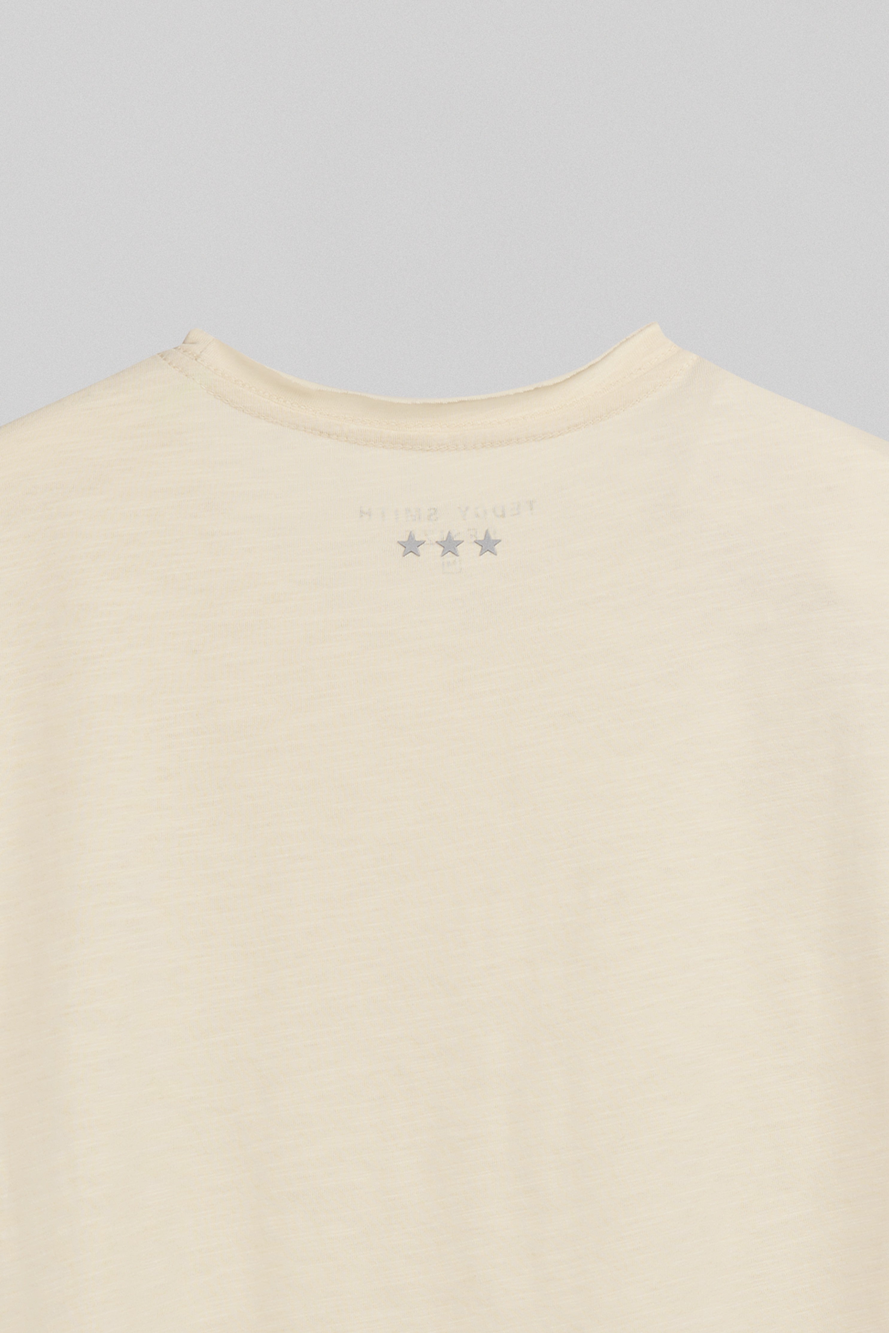 Teddy Smith T-Perry MC Cream t-shirt homme crème slub
