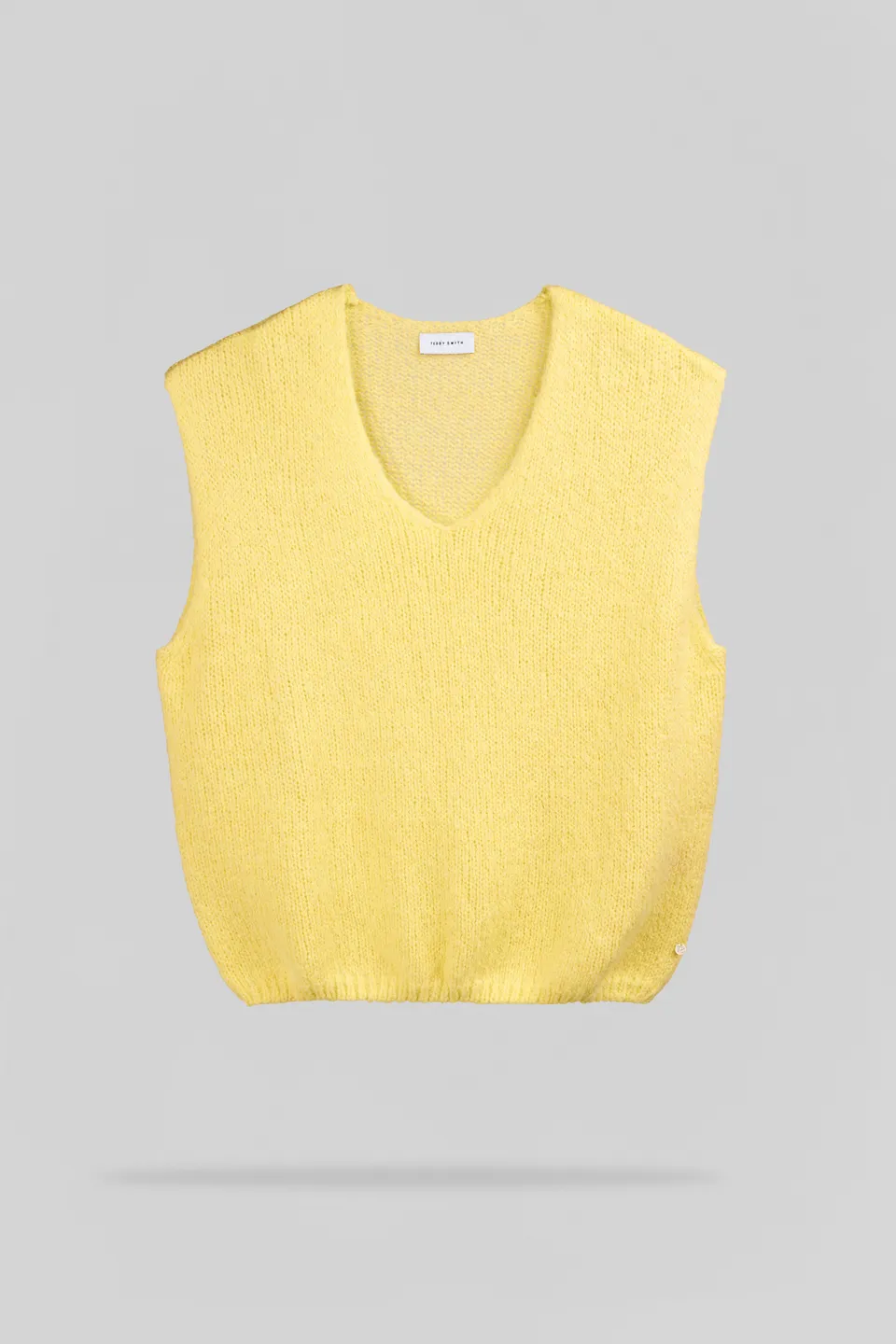 Teddy Smith P-Molia pull sans manches jaune citron femme