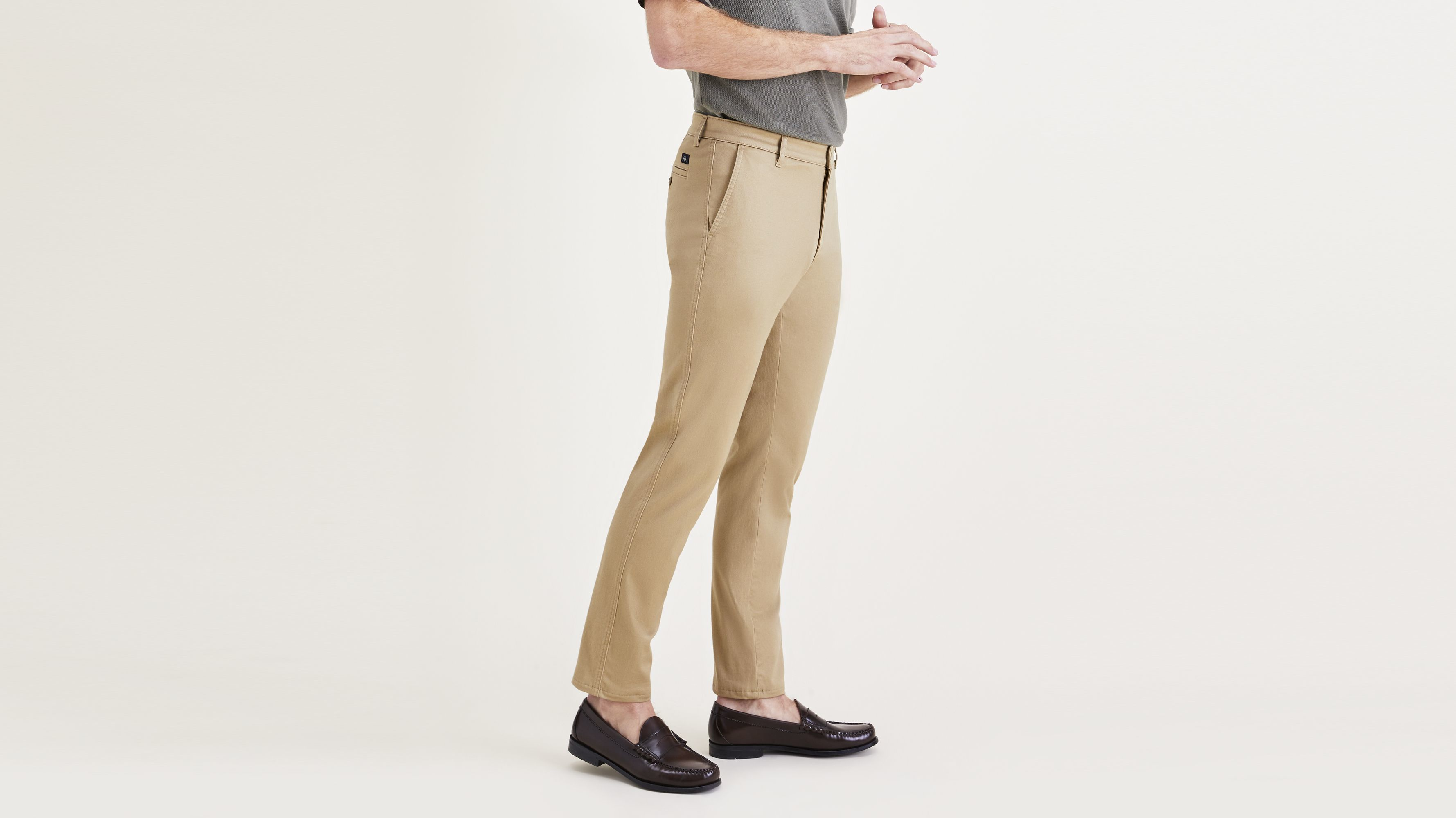 Dockers Original Slim Fit pantalon chino beige coton stretch