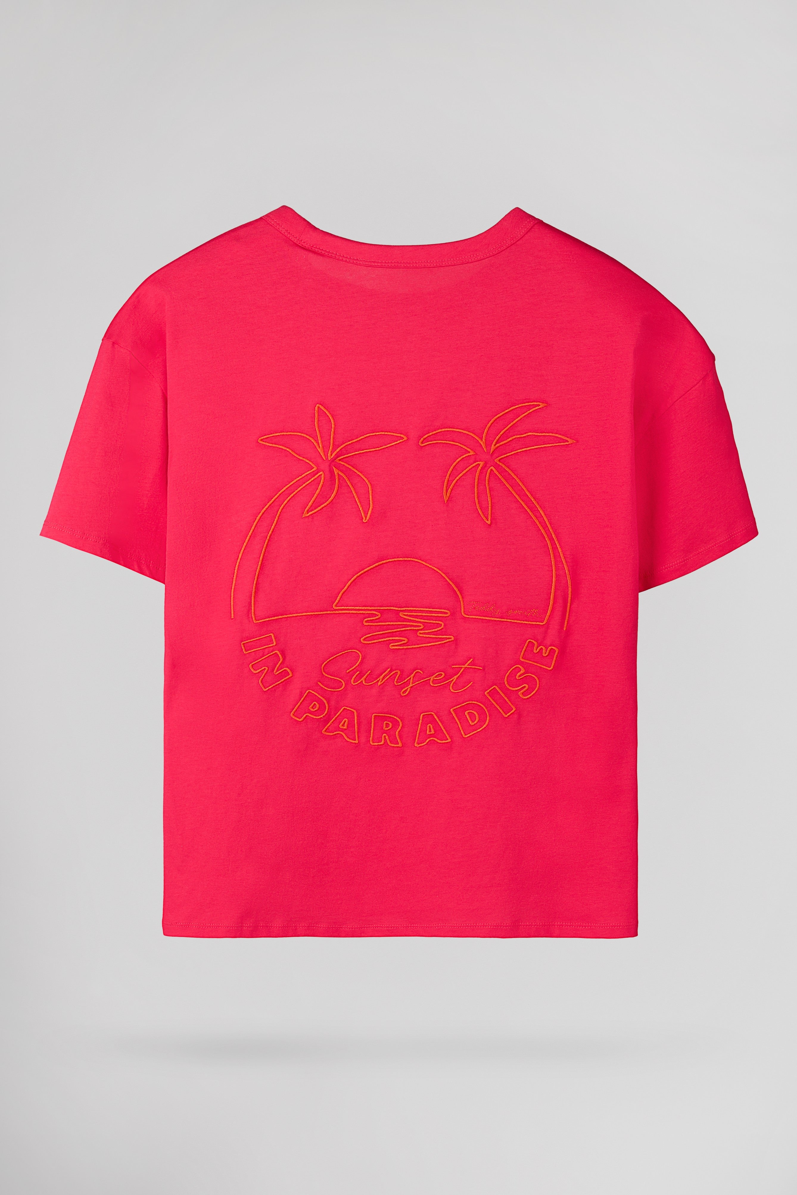 Teddy Smith T-Surf t-shirt femme rose fuchsia coton