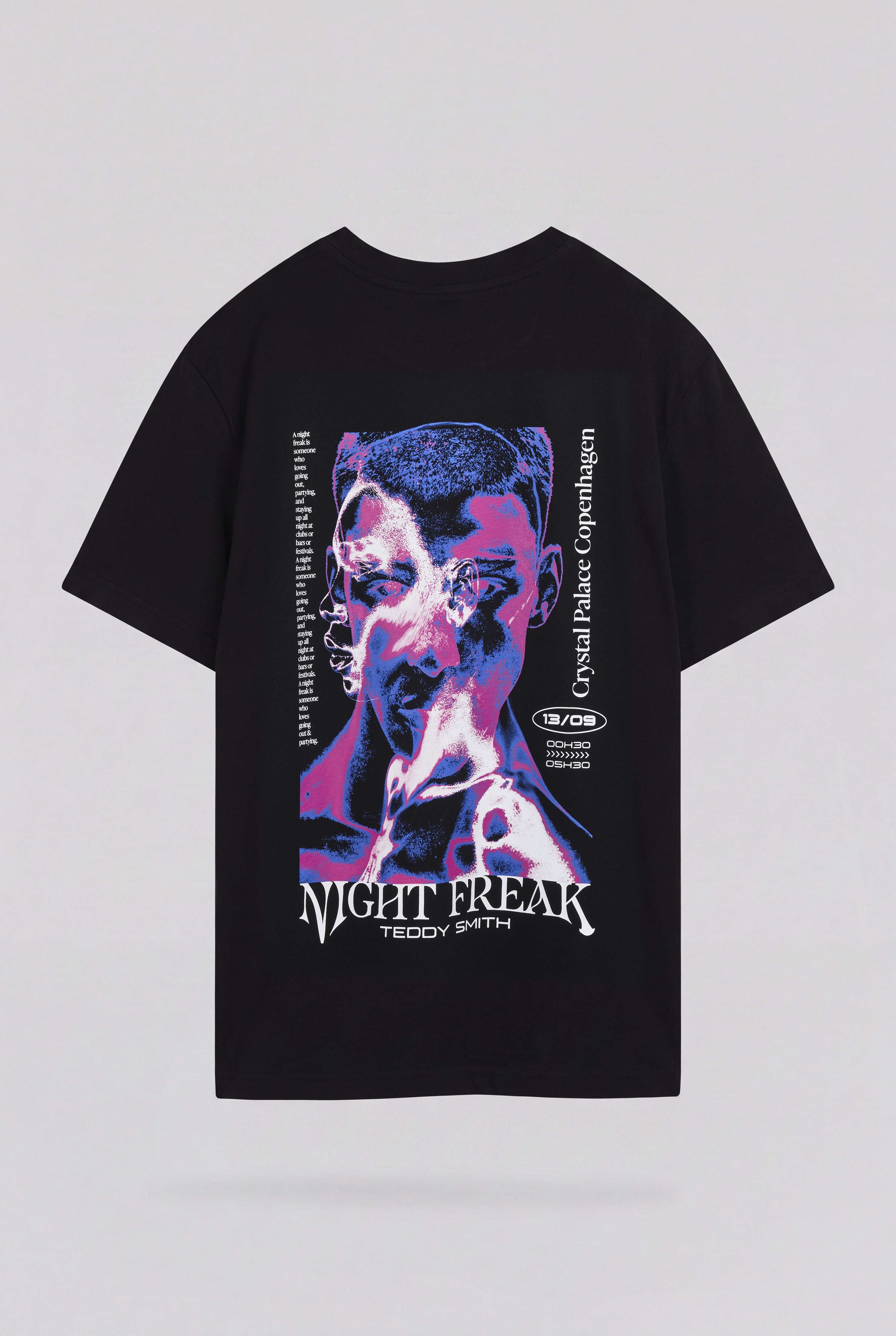Teddy Smith T-Face MC T-shirt homme noir relaxed graphique