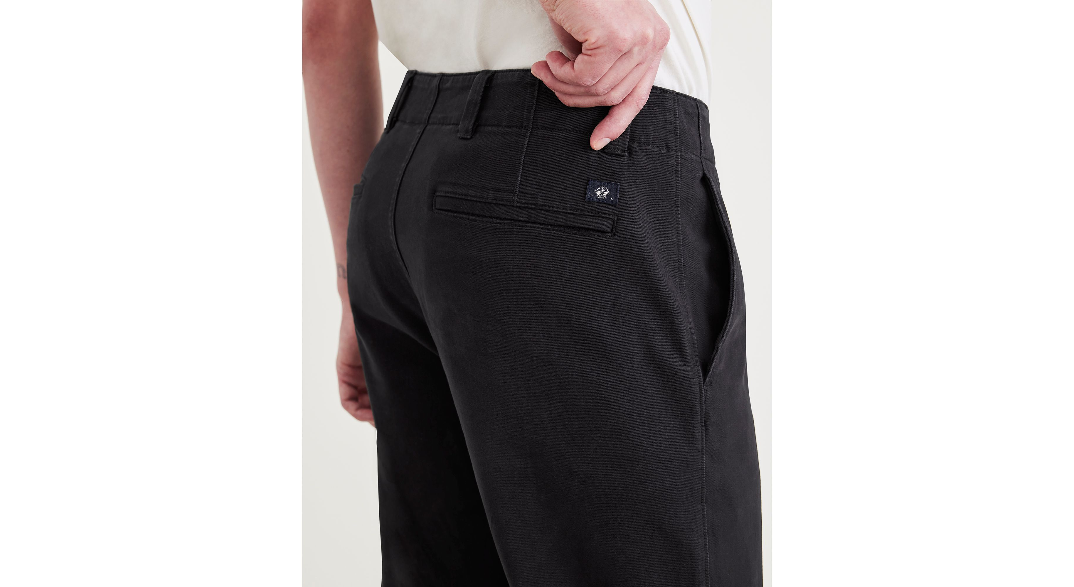 Dockers Alpha Chino pantalon slim noir stretch durable