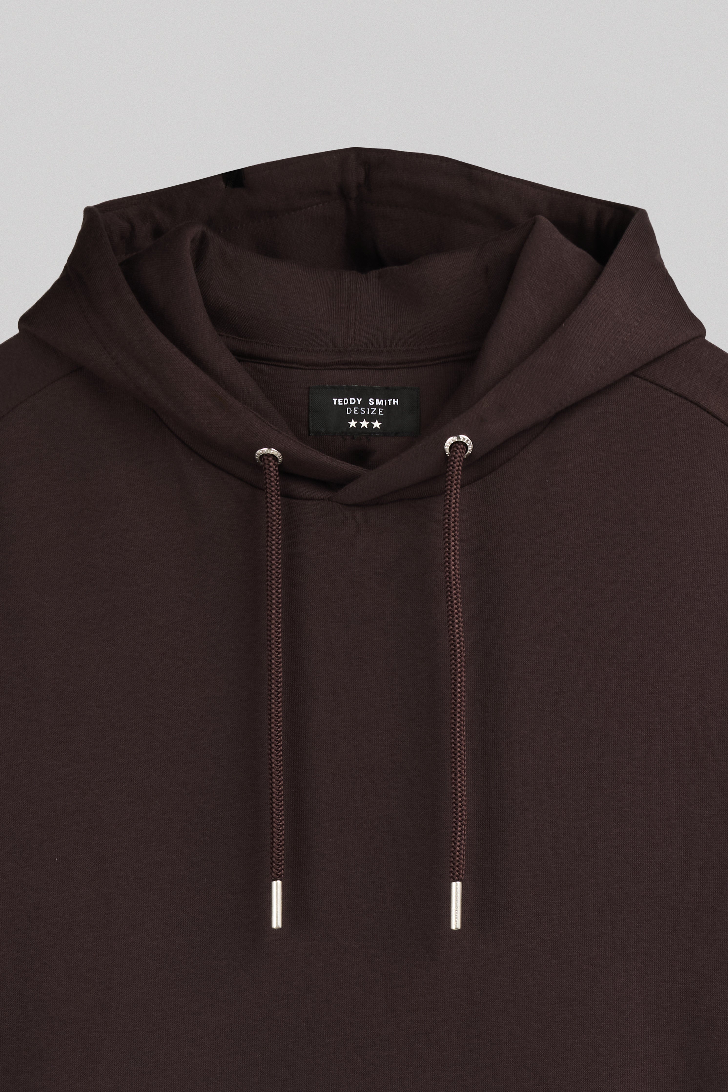 Teddy Smith S-Adrien Hoody sweat marron prune