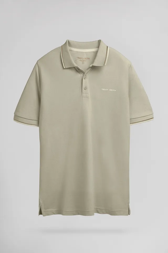 Teddy Smith Pasian 2 MC polo bleach kaki coton
