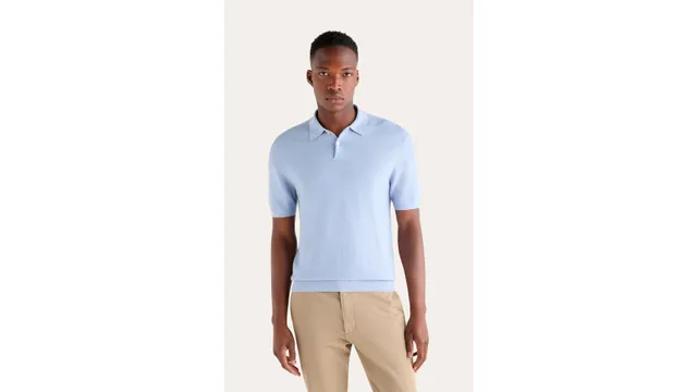 Dockers polo maille regular bleu
