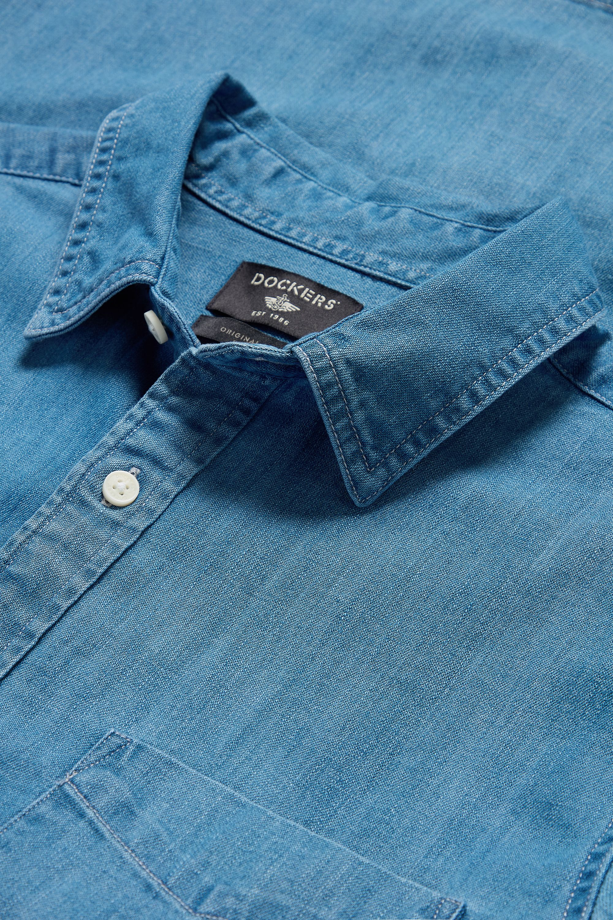 Dockers Original Shirt chemise bleue Slim boutonnée