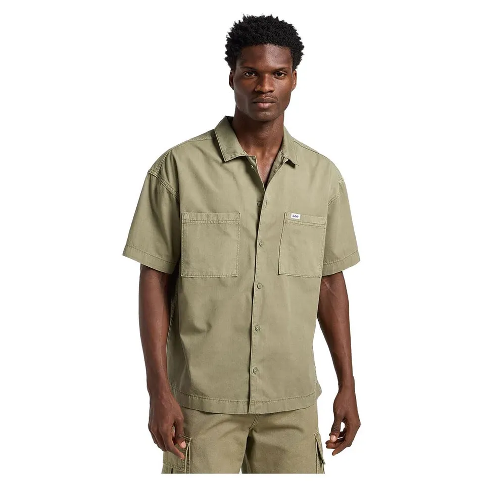 Lee Mechanic Shirt chemise homme vert mercantile coton