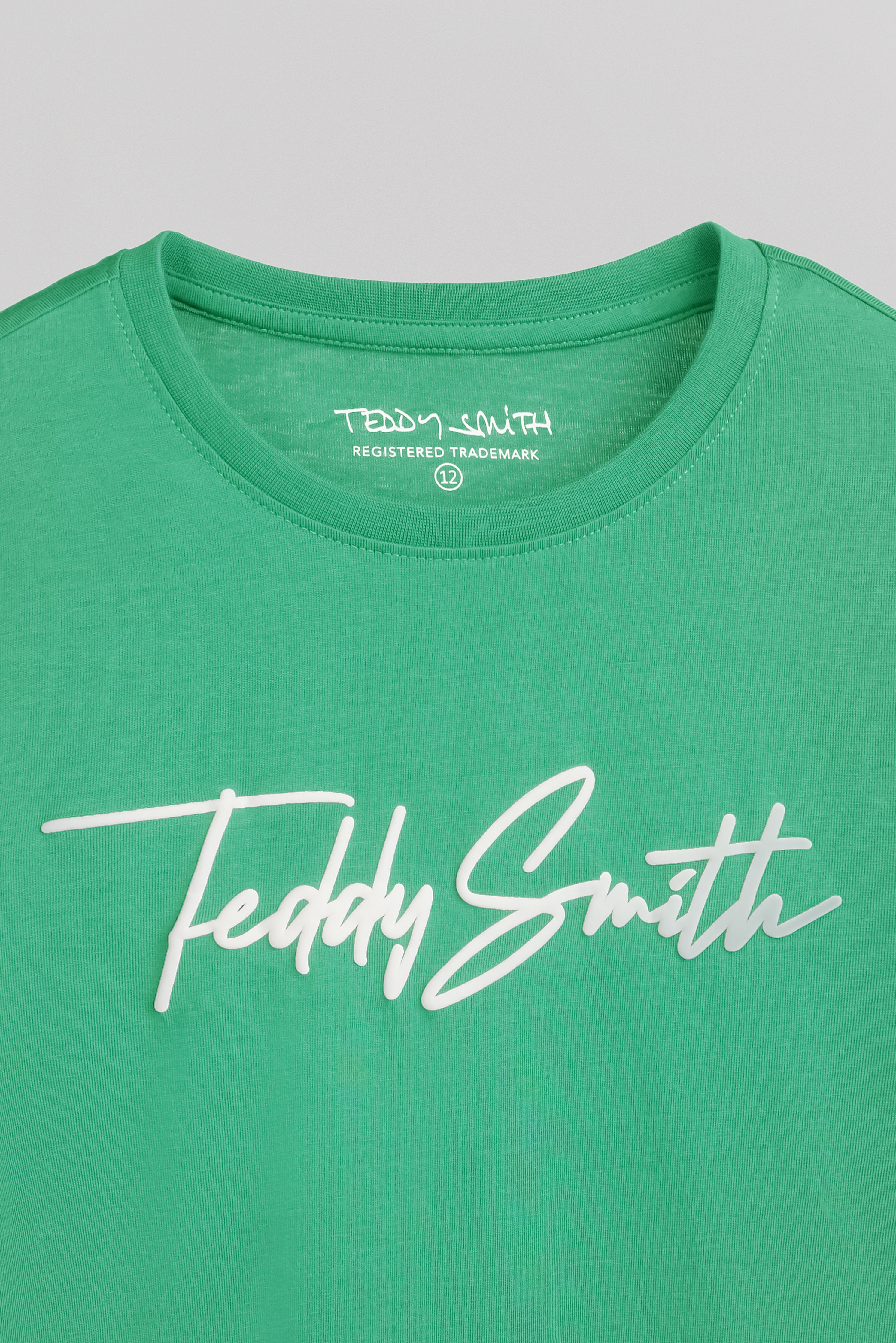 Teddy Smith T-EVAN MC JR CANDY GREEN t-shirt garcon coton