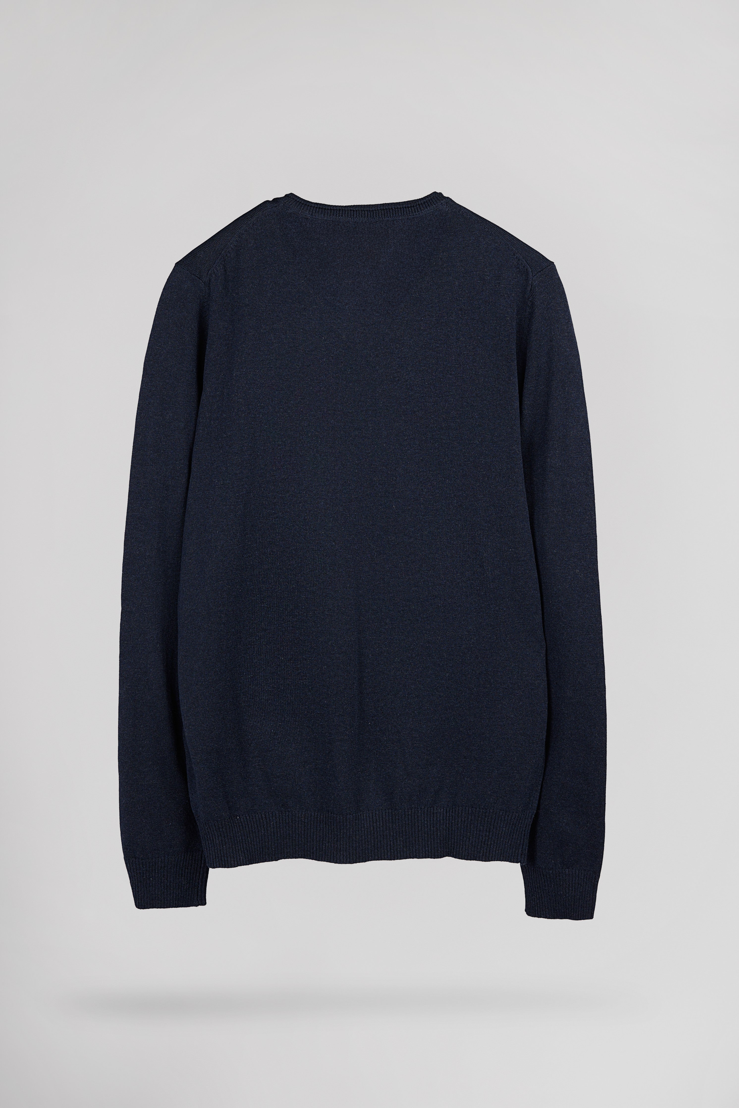 Teddy Smith PULSER 4 TOTAL NAVY CHINE pull homme col V