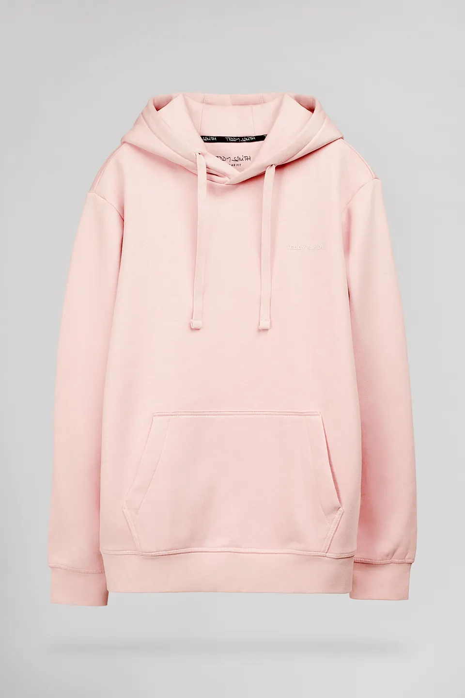 Teddy Smith S-Nark Hoody sweat capuche rose pastel molleton