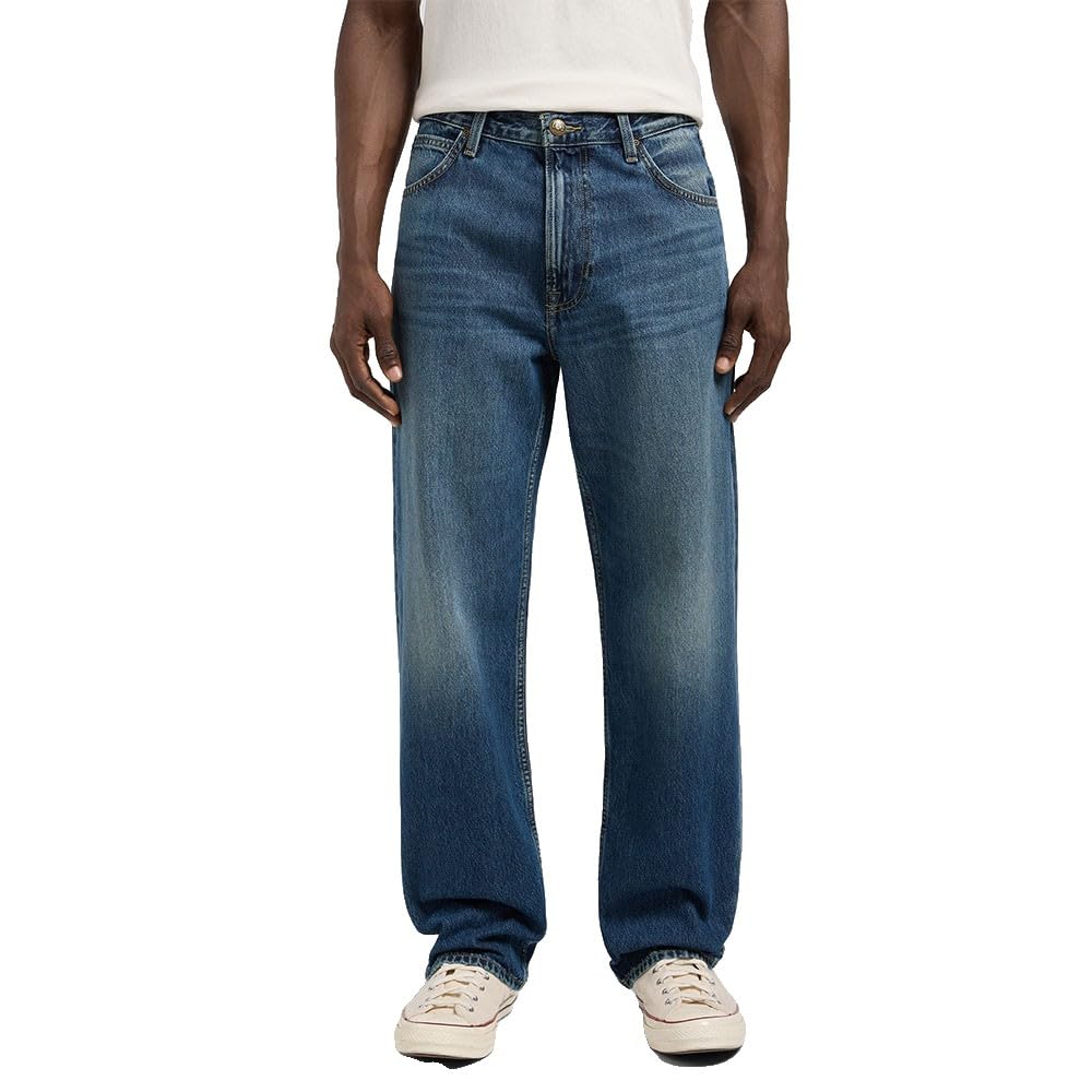 Lee Asher jean homme black star coupe ample