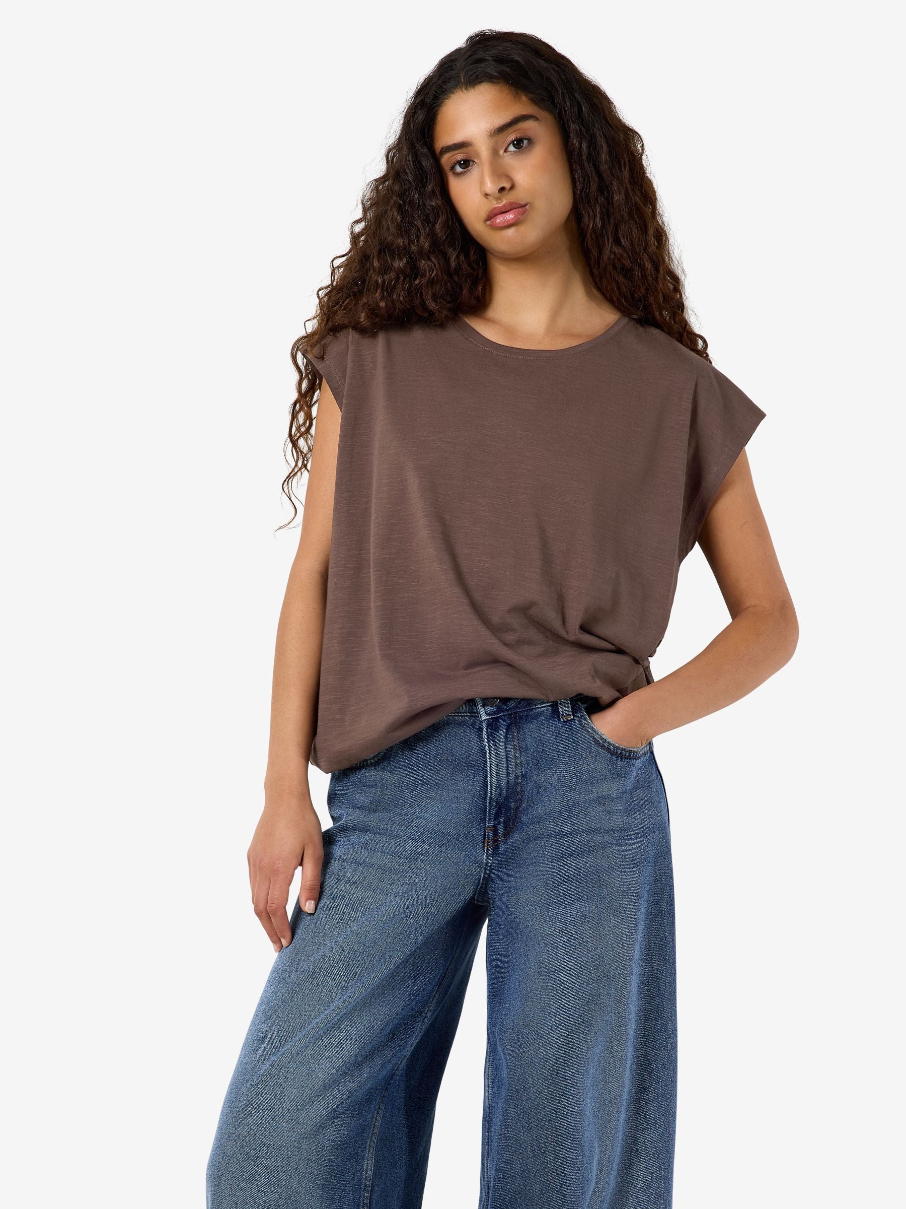 Noisy May Mathilde t-shirt oversize coton bio long