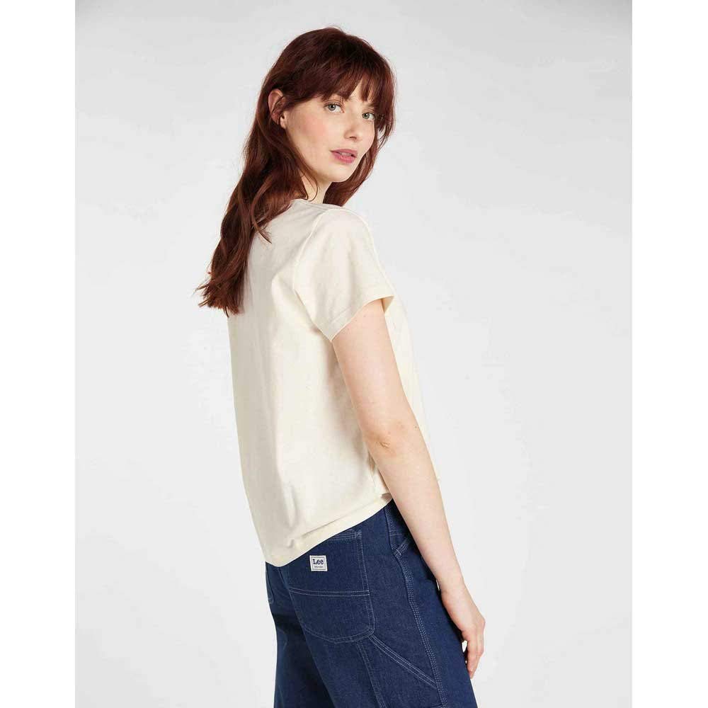 Lee Sustainable Tee t-shirt femme écru coupe relax