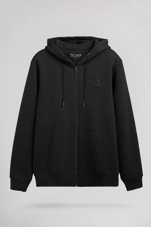 Teddy Smith Giclass Jim HZ gilet sweat capuche noir