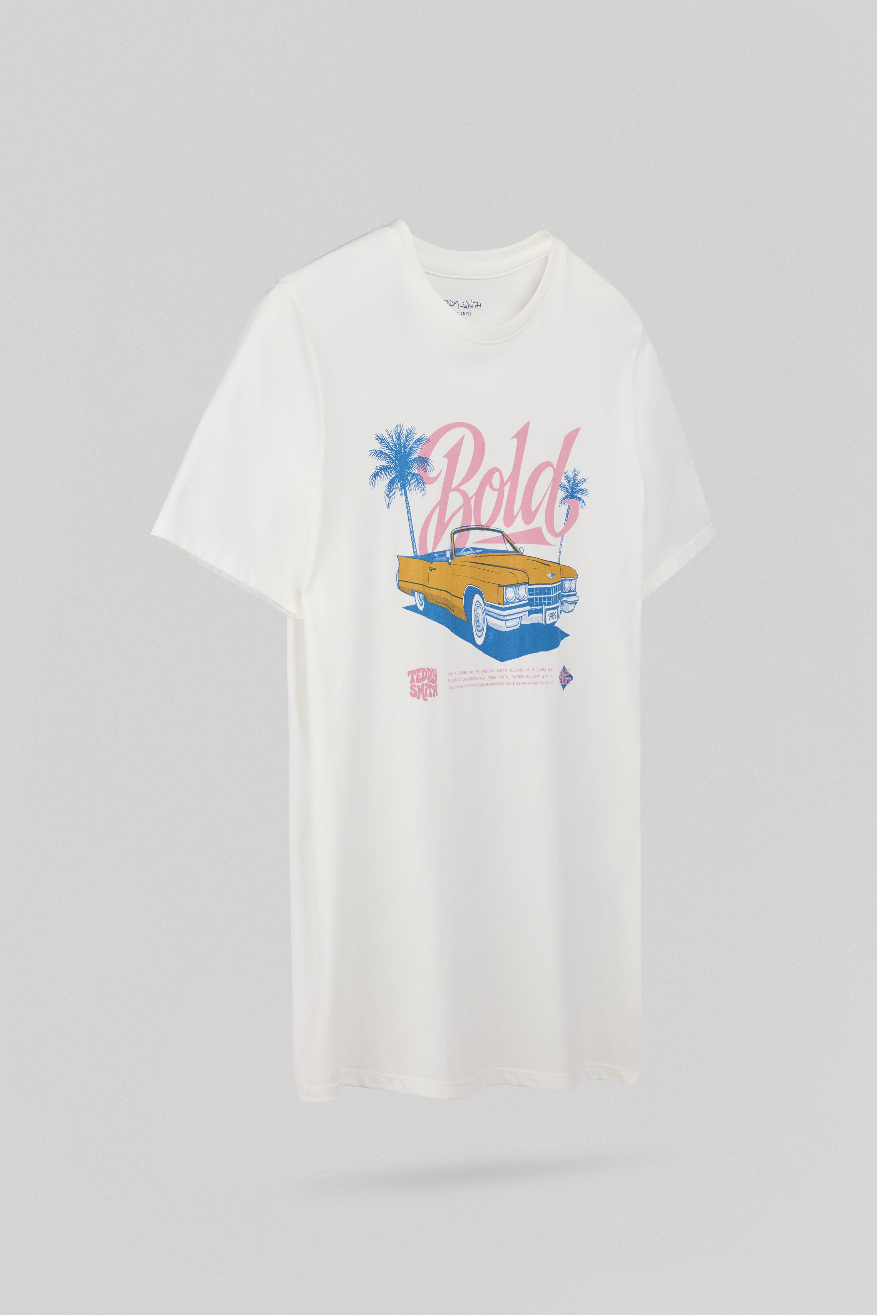 Teddy Smith T-Carser MC t-shirt middle white coton