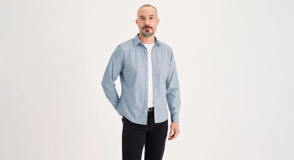 Dockers Ultimate chemise slim homme bleu délavé