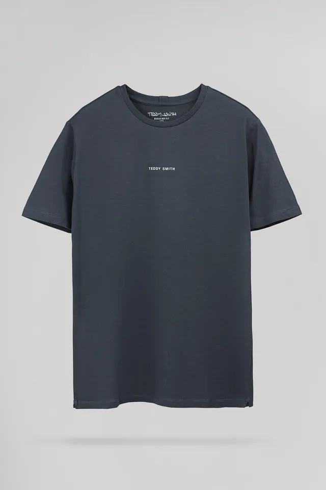 Teddy Smith T-Soy 2 MC t-shirt Gris Météore 100% coton