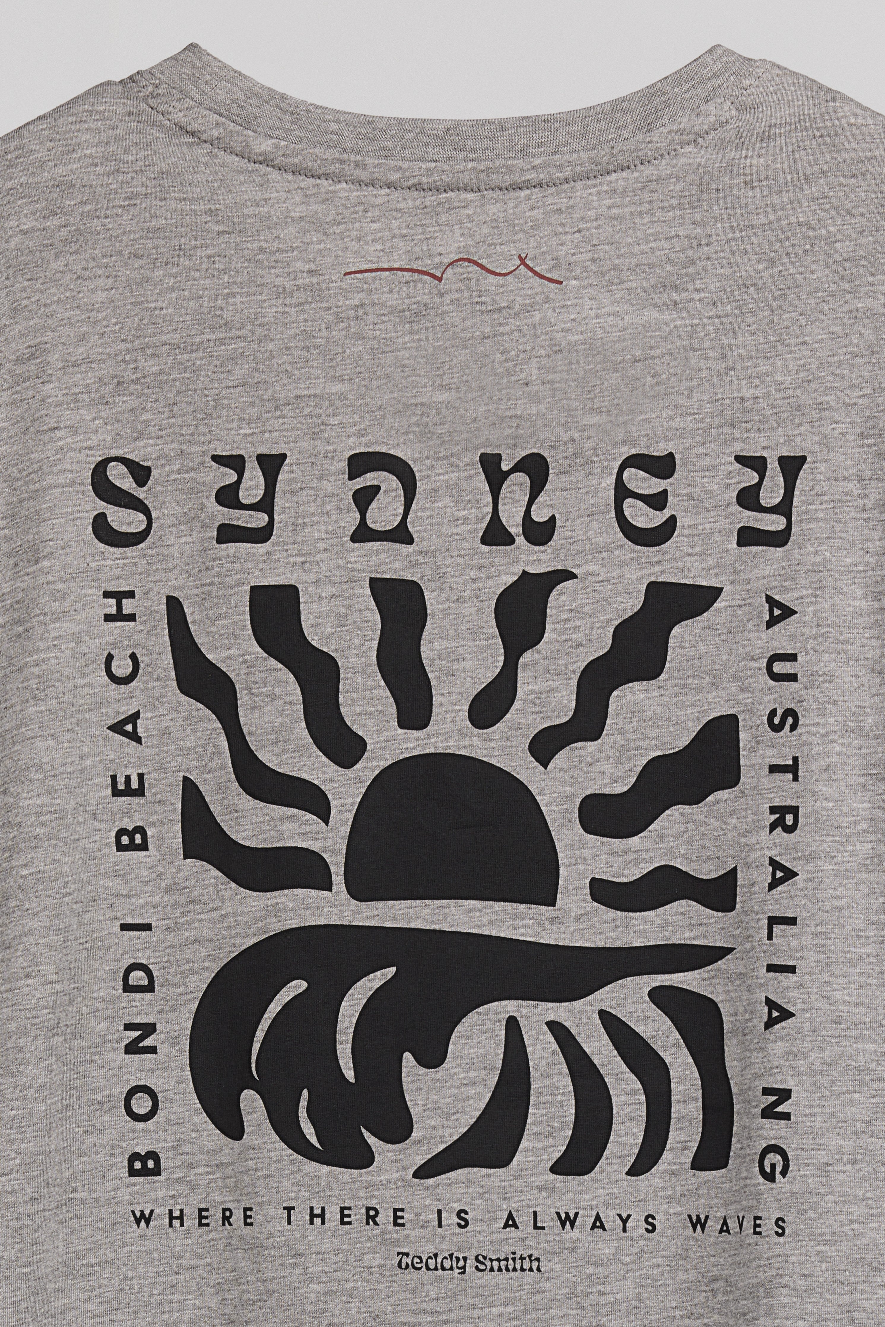 Teddy Smith T-World t-shirt gris chiné garçon