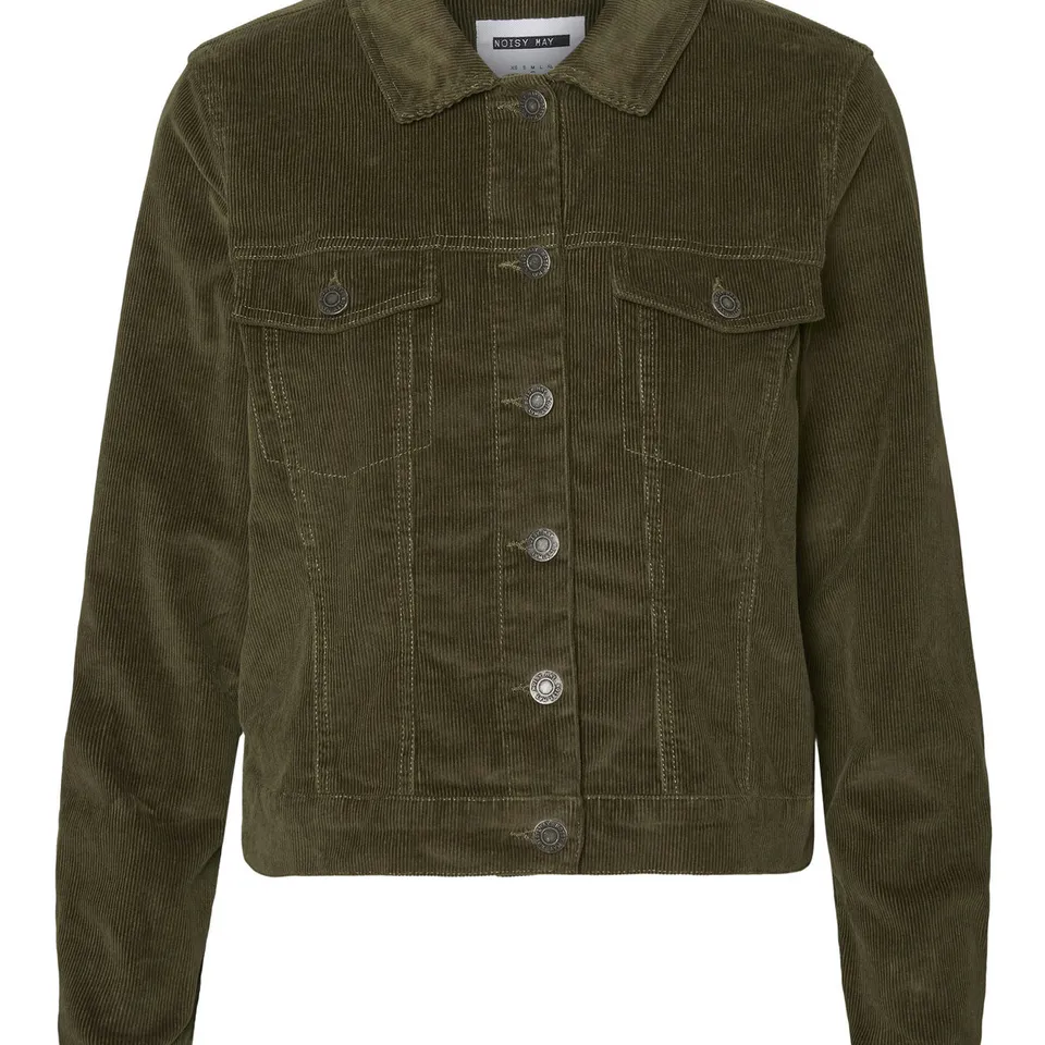 Noisy May veste velours côtelé slim col chemise