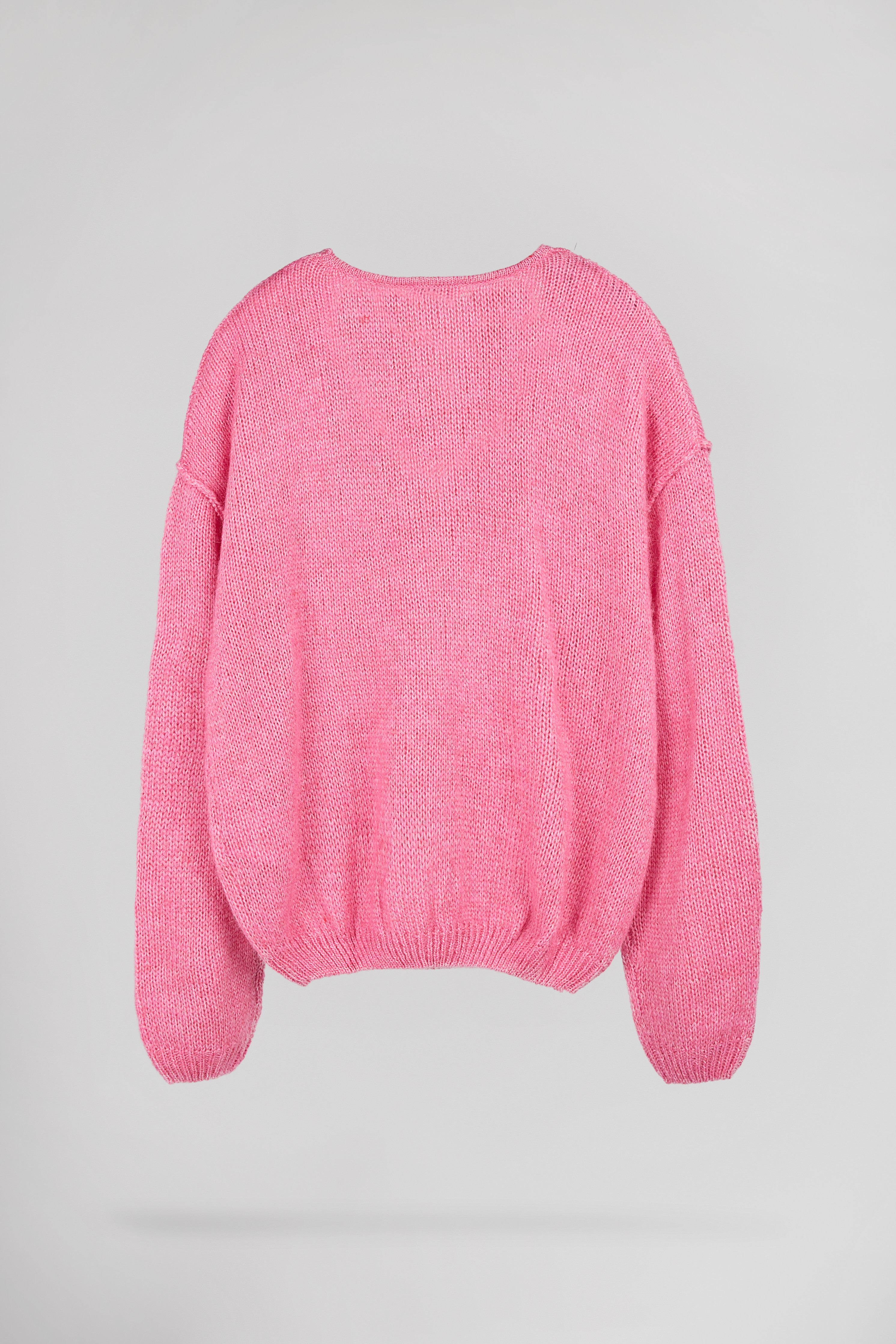 Teddy Smith P-Maggie pull laine rose col V ample