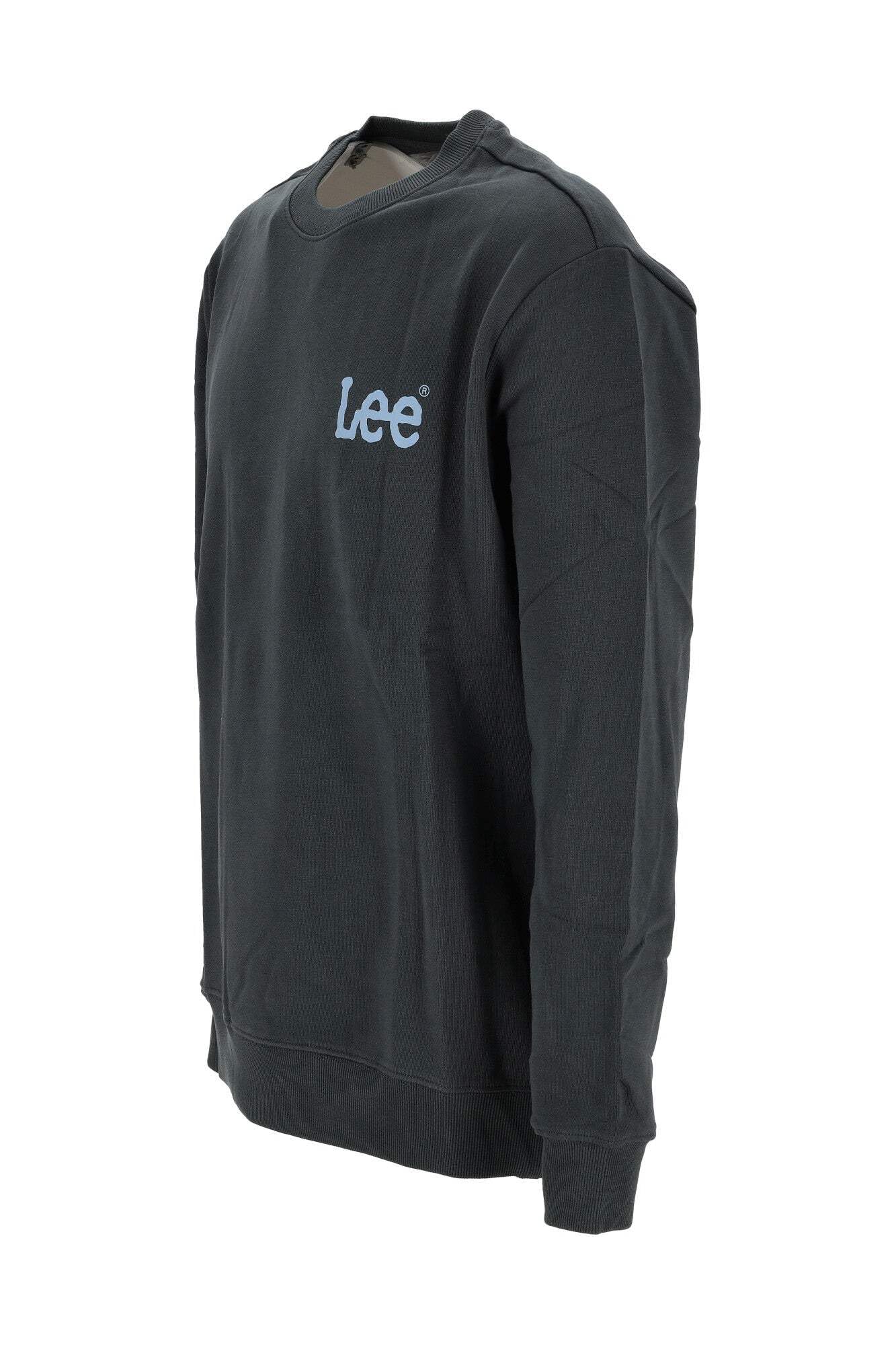 Lee Wobbly SWS Sweat Homme Noir Délavé Taille L