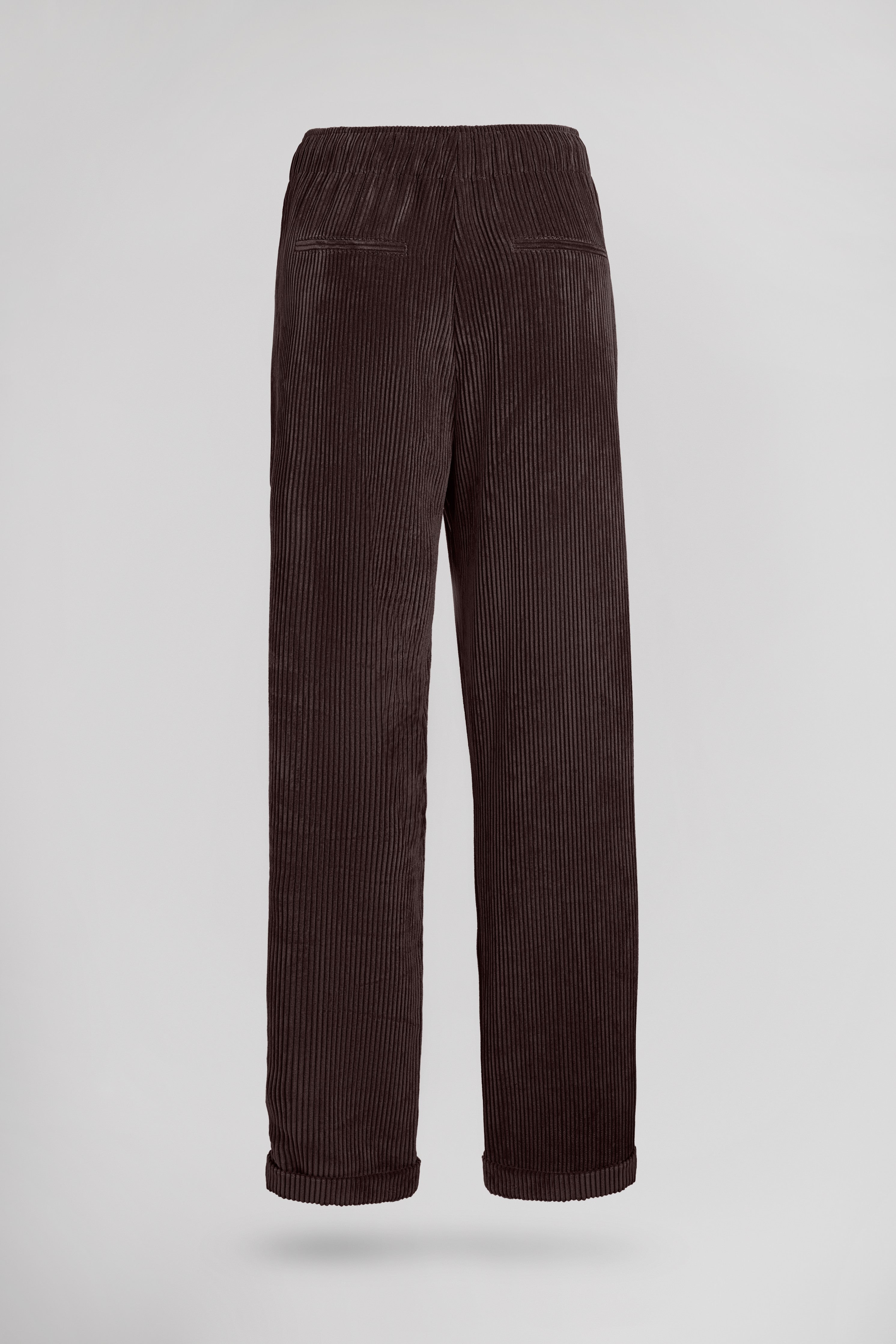 Teddy Smith Velours pantalon velours marron foncé femme