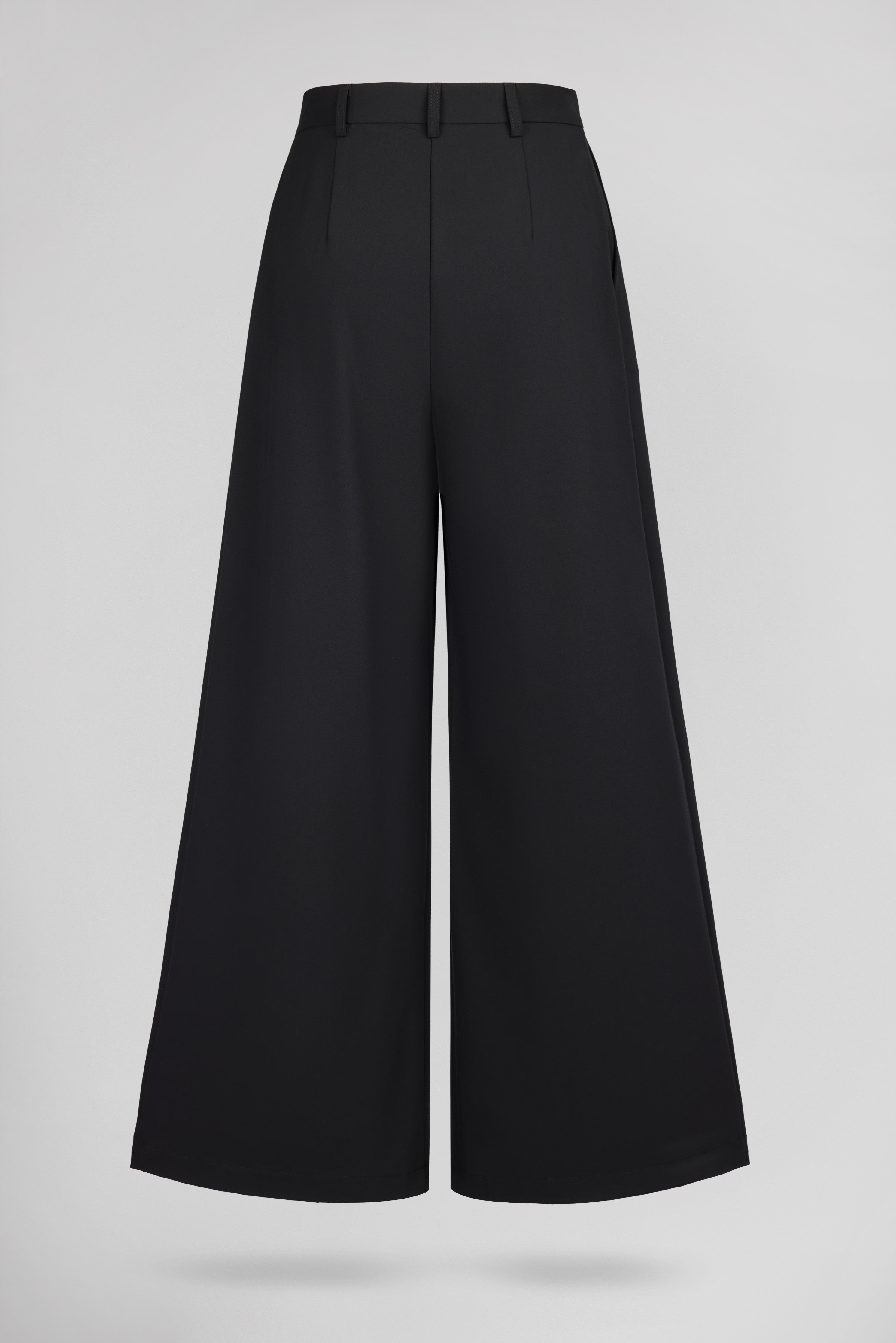 Teddy Smith P-Miley pantalon wide leg noir taille haute
