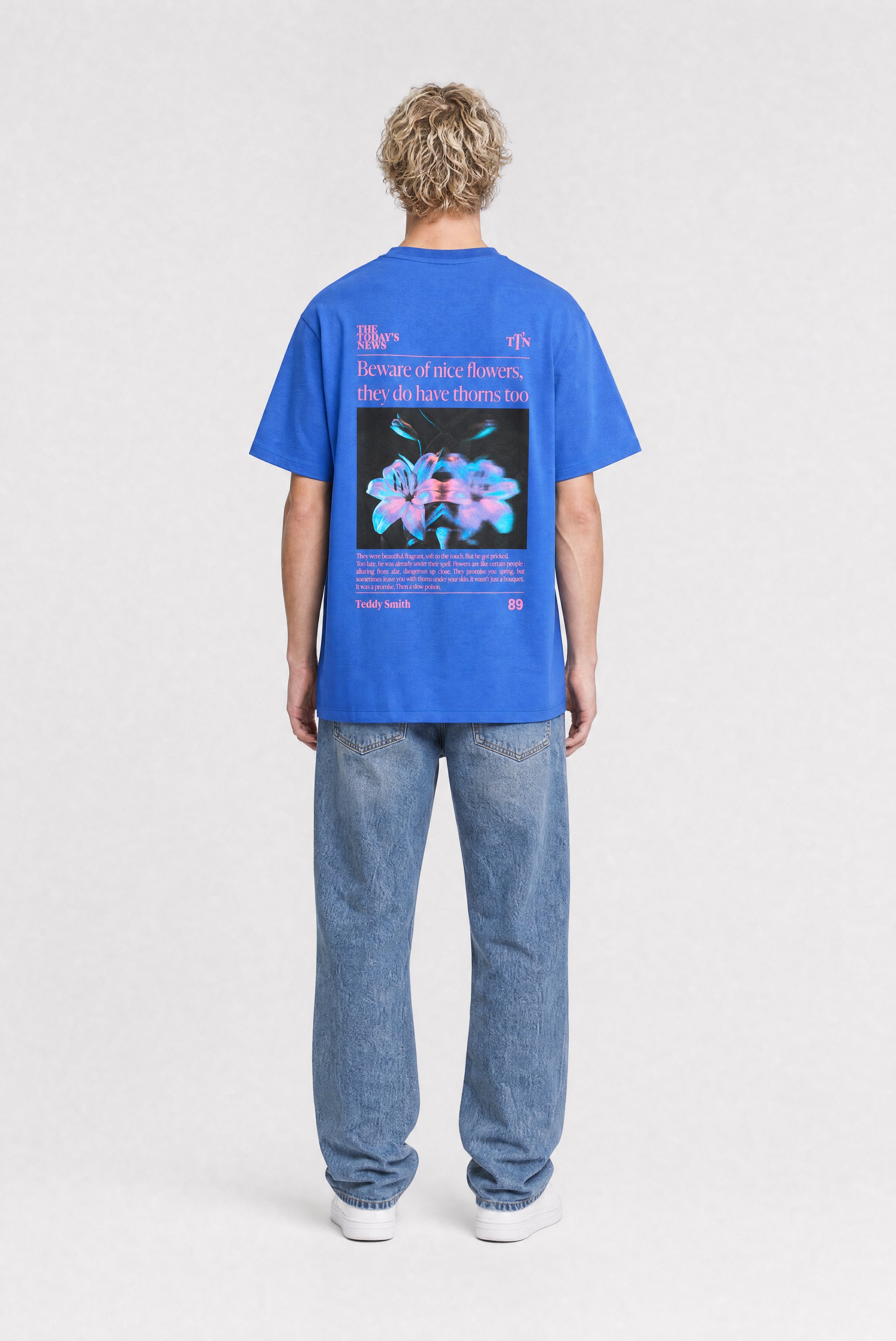 Teddy Smith T-Beware MC t-shirt homme bleu pep's ample