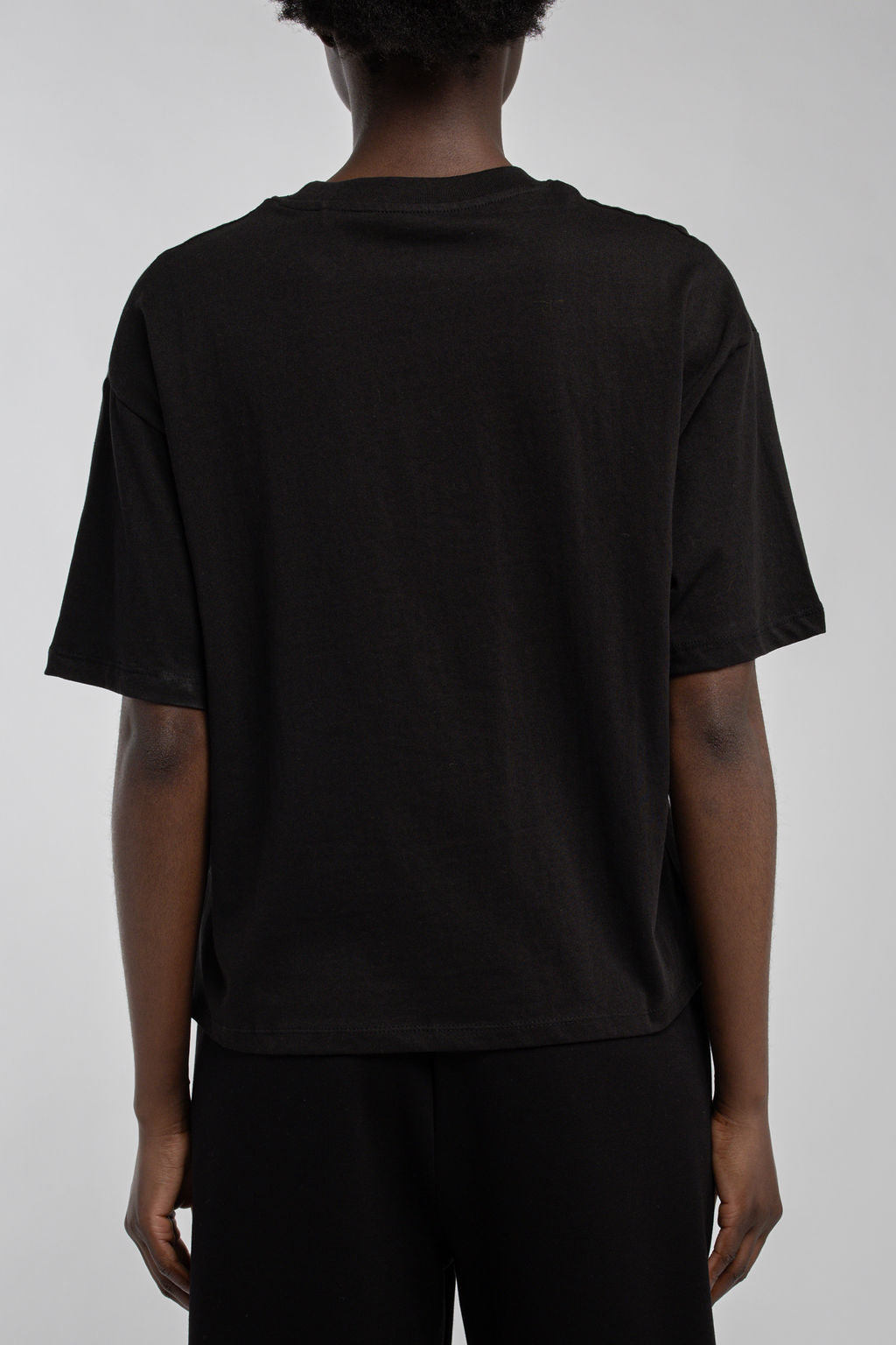 Teddy Smith T-Carla MC T-shirt court femme noir coton