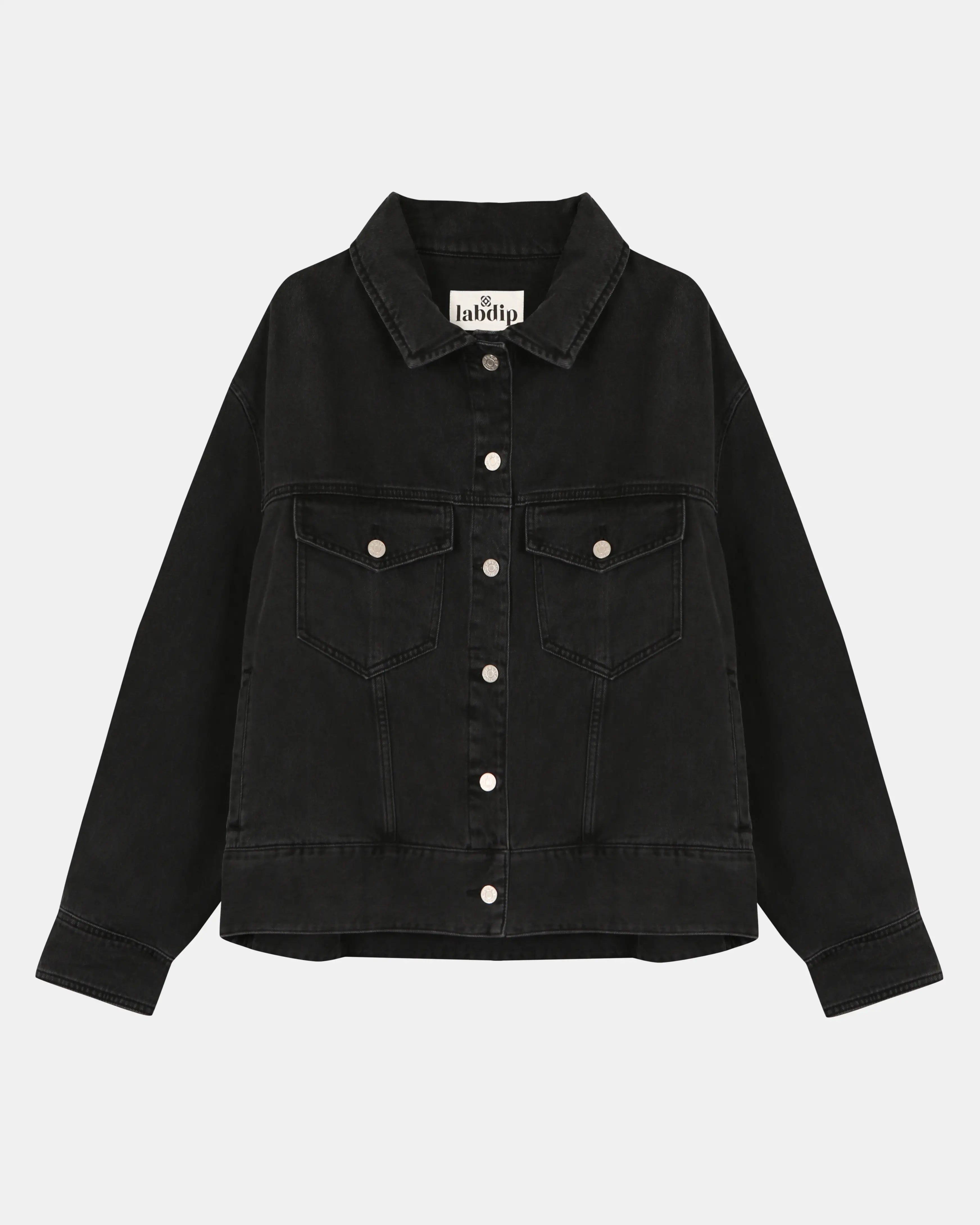 Labdip Baya BL 50 Black Washed veste oversize noire