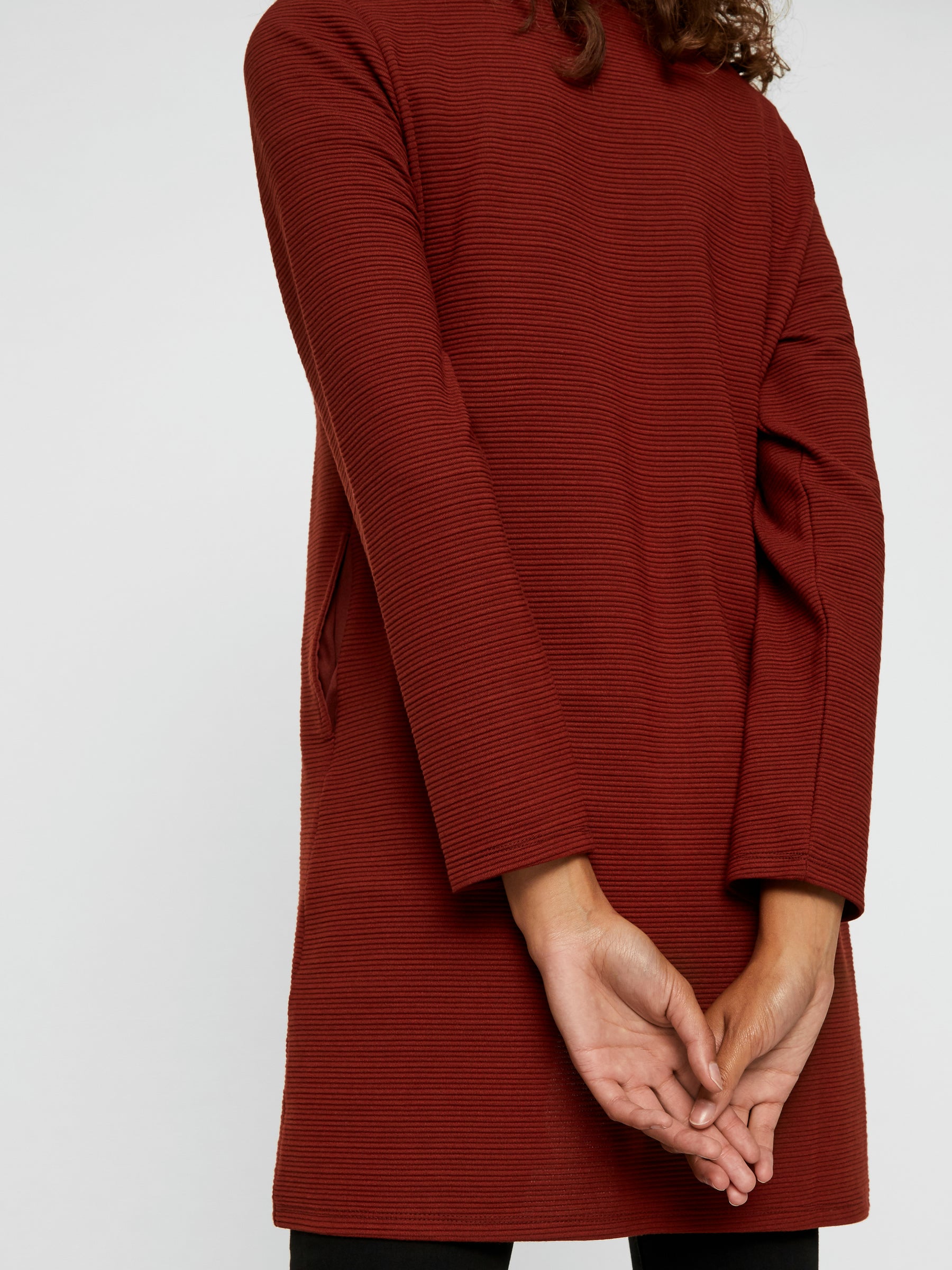 Noisy May gilet long col rond doux stretch