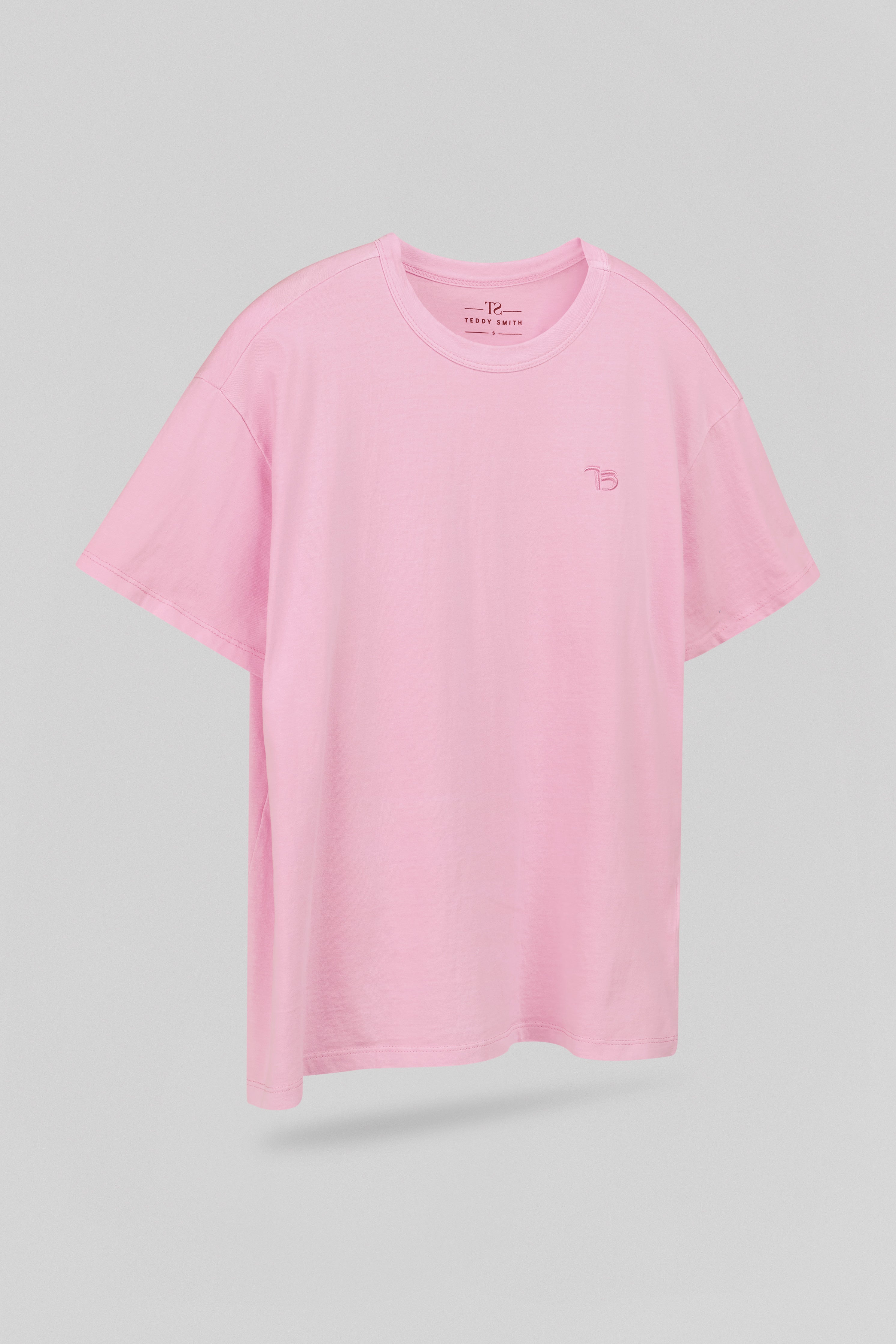 Teddy Smith T-Lava t-shirt oversize rose bonbon