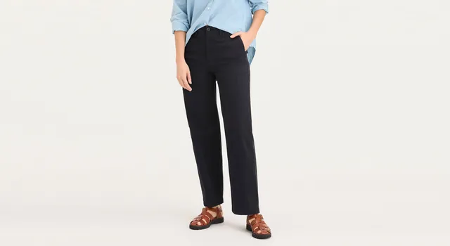 Dockers Blake chino femme straight taille haute noir