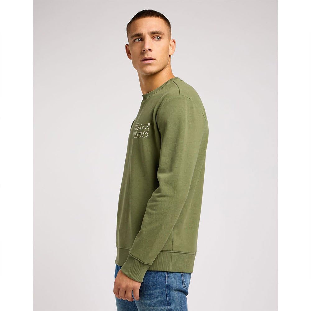 Lee Extreme Motion Sweat Homme Vert Coupe Regular